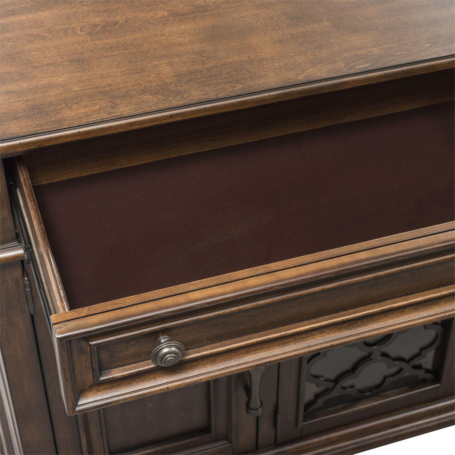 

    
535-CB6685 Cordovan Brown Finish Wood Buffet Lucca (535-DR) Liberty Furniture
