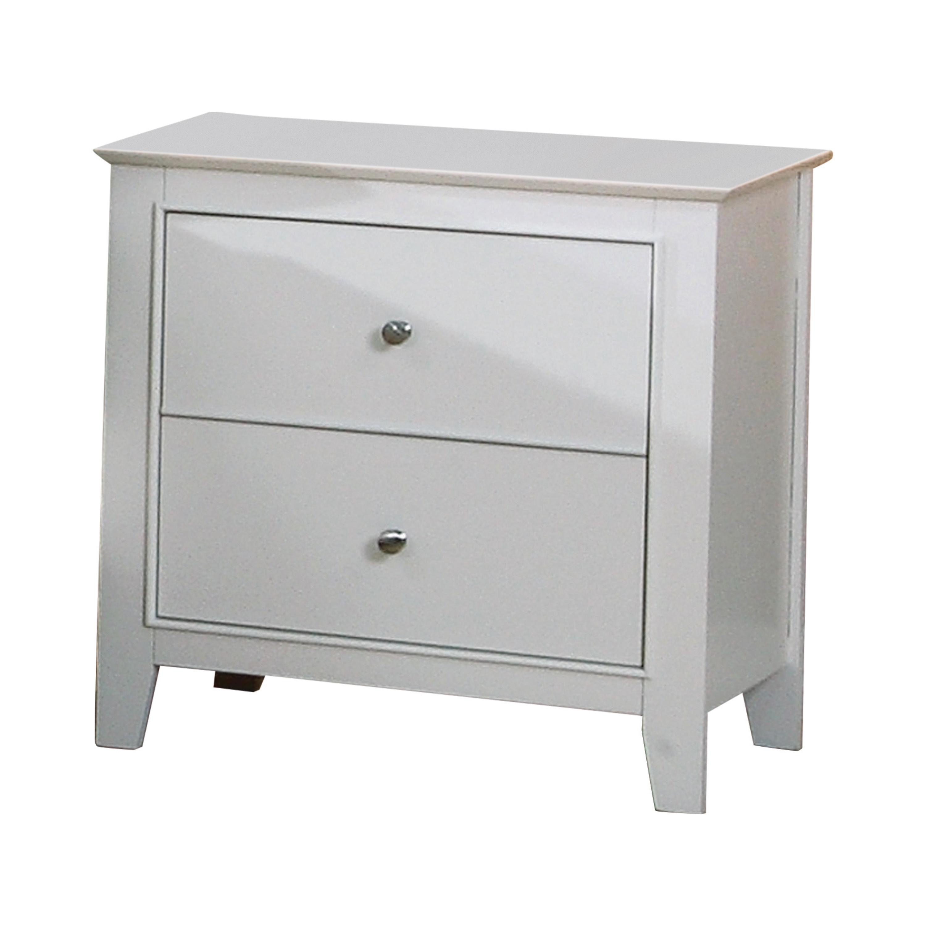 Cottage Nightstand 400232 Selena 400232 in White 