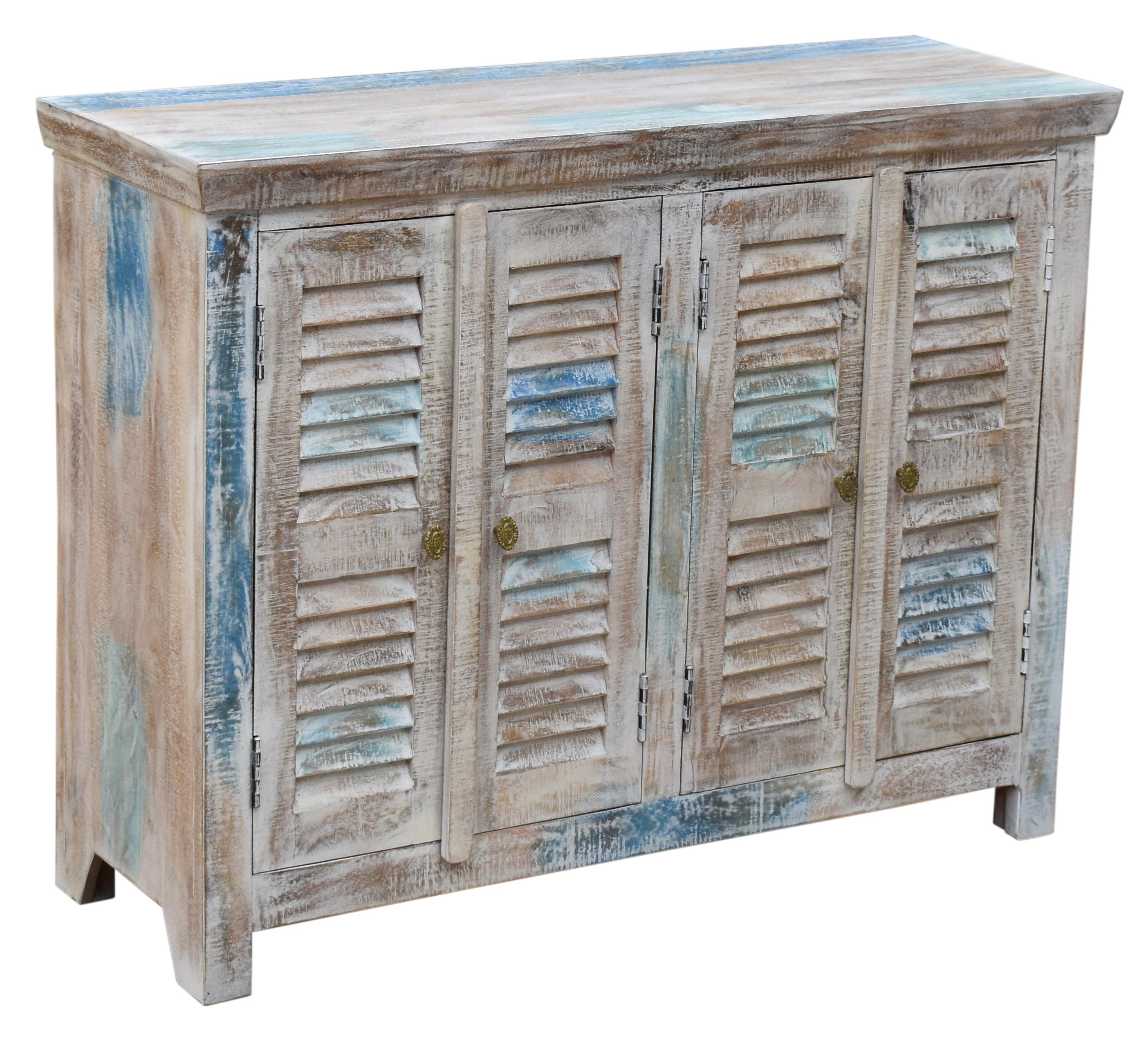 

    
Cottage Distressed Blue Solid Wood Shutter Cabinet JAIPUR HOME BKI-82152 Teodor
