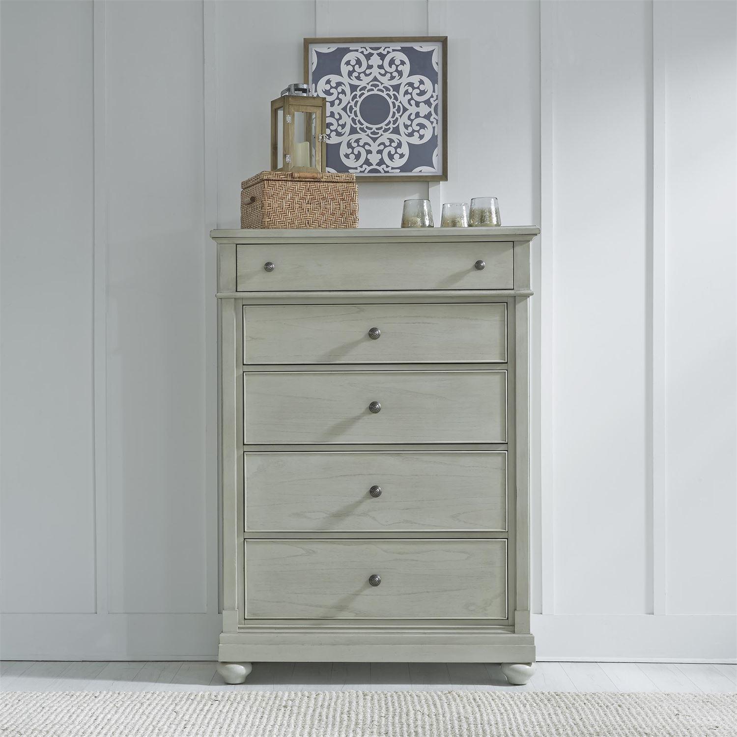 

    
Cottage Gray Wood Bachelor Chest Harbor View III (731-BR) Liberty Furniture
