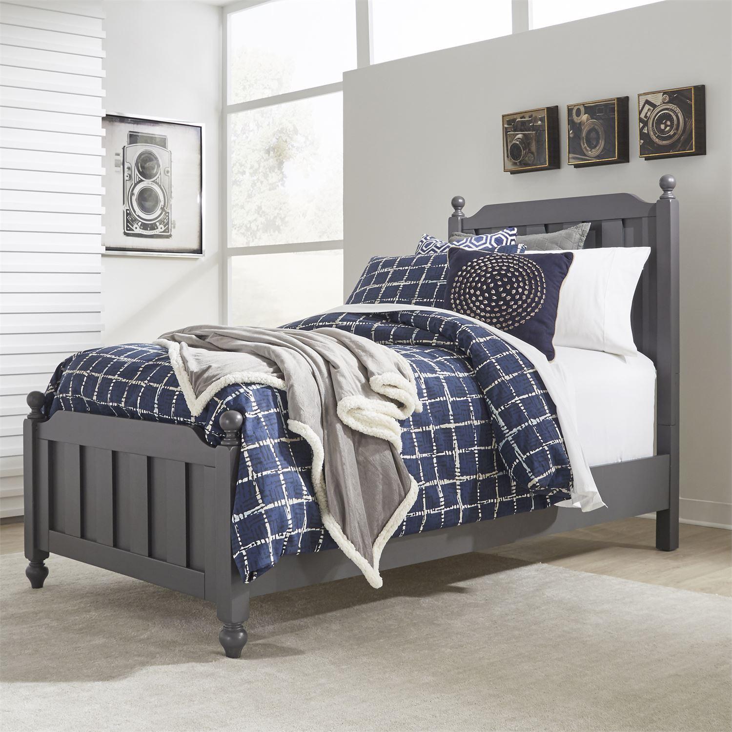 Cottage Panel Bed Cottage View  (423-YBR) Panel Bed 423-YBR-TPB in Gray 
