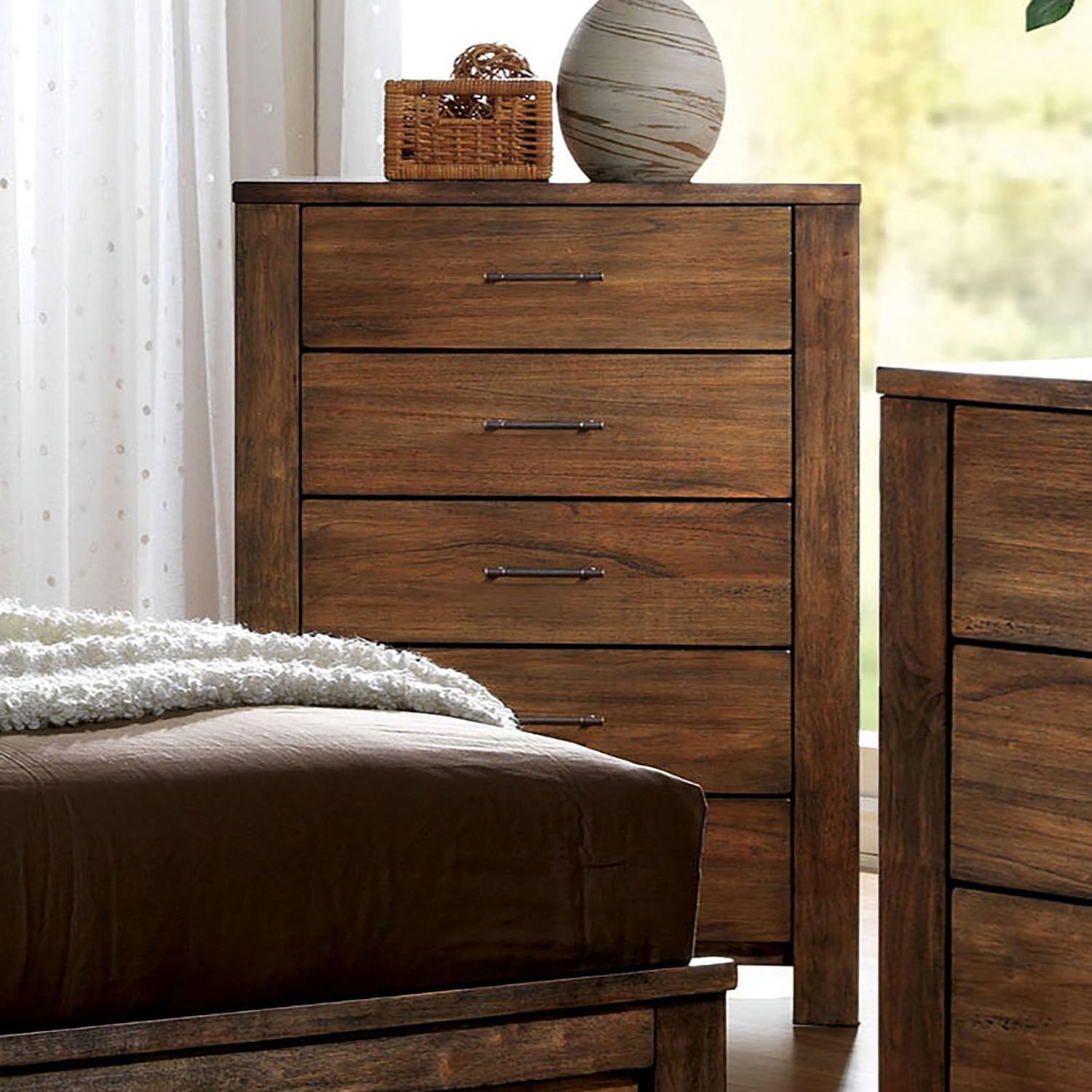 

    
Cottage Oak Solid Wood Chest Furniture of America CM7072C Elkton

