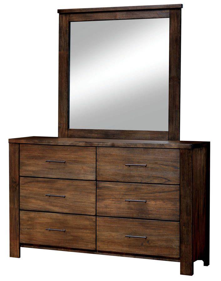 Cottage Dresser w/Mirror CM7072D*M-2PC Elkton CM7072D*M-2PC in Oak 