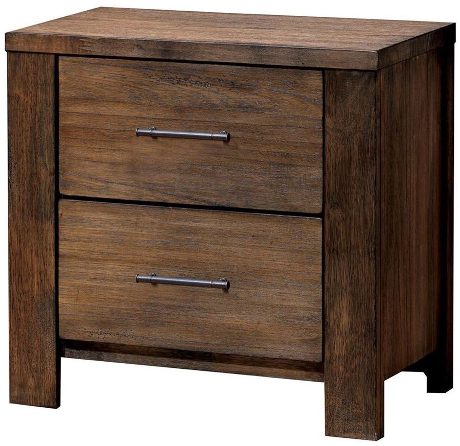 

    
Cottage Oak Solid Wood Nightstand Furniture of America CM7072N Elkton
