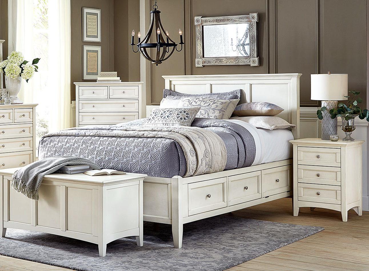 

        
00767630097755Cottage Queen Storage Bedroom Set 4Ps White Linen NRLWT5031 A-America Northlake
