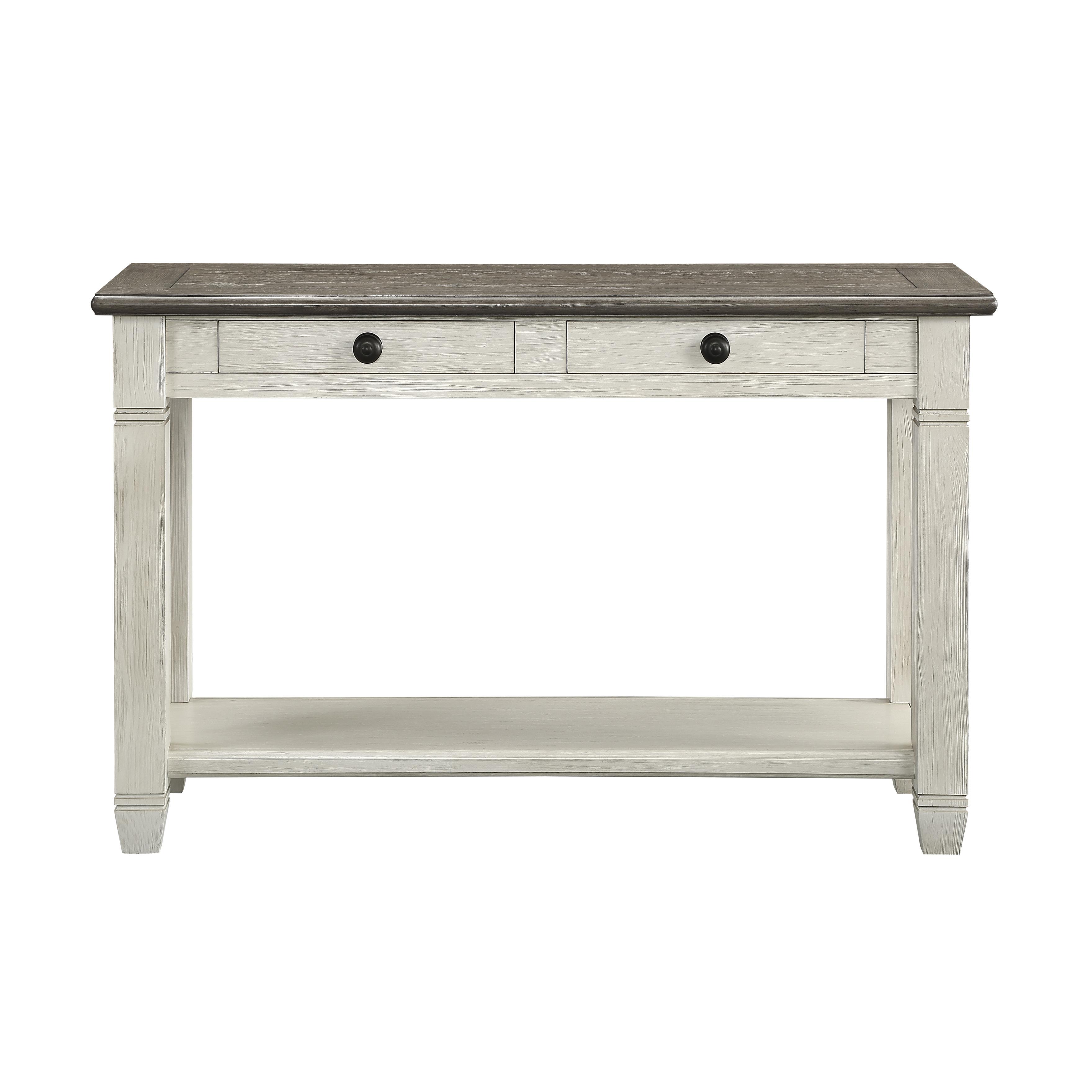 Cottage Sofa Table 5627NW-05 Granby 5627NW-05 in Antique White, Brown 