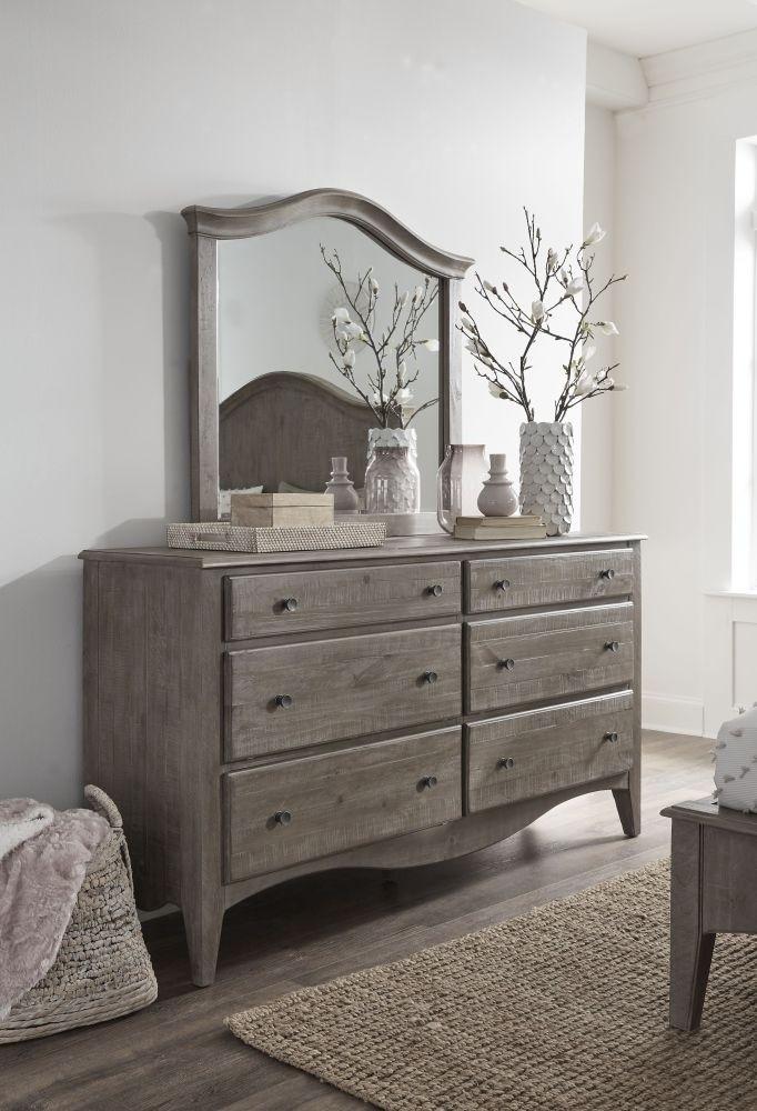 

    
Cottage Style Camel Finish Dresser & Mirror Set 2 Pcs ELLA by Modus Furniture
