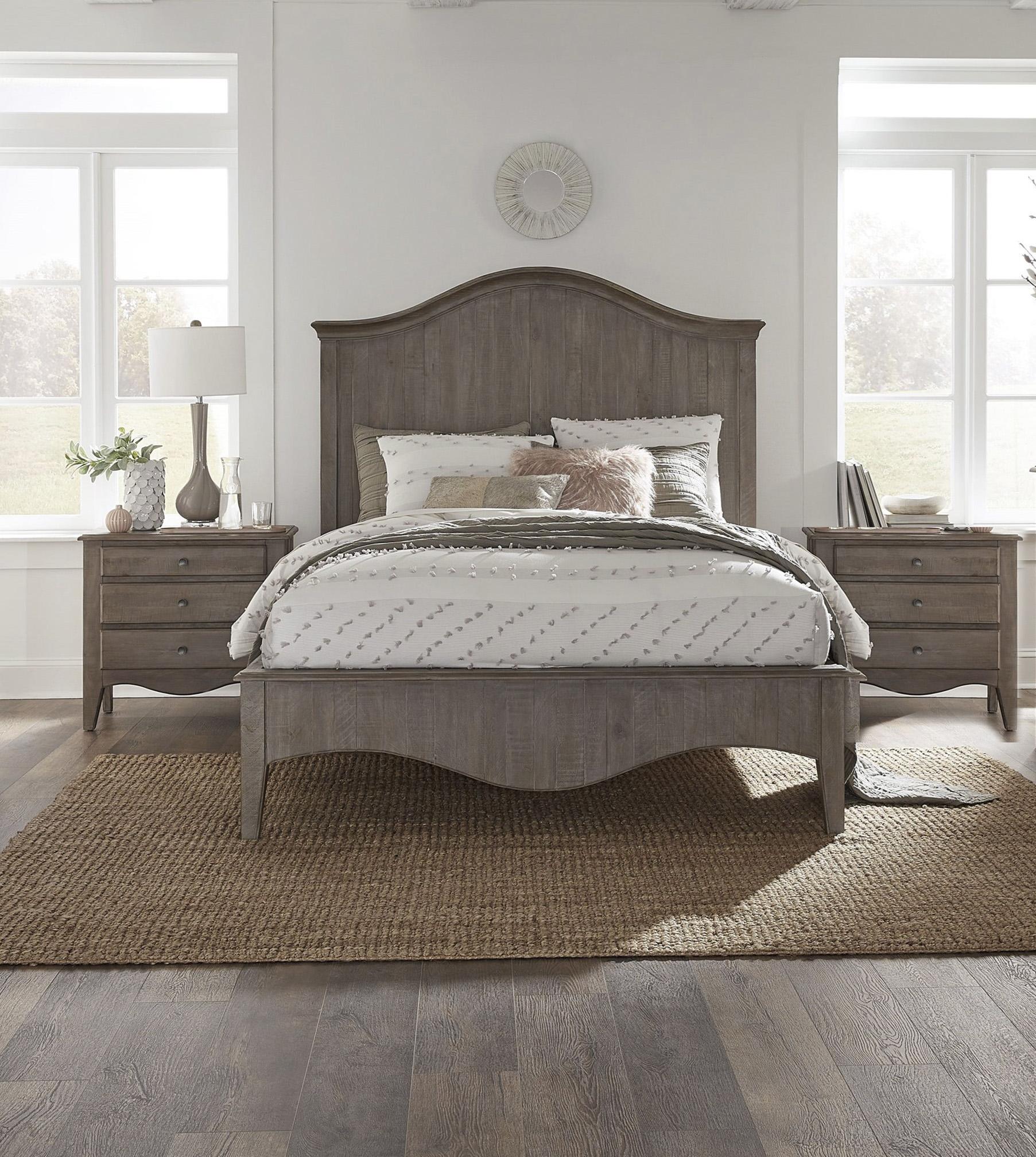 

    
Cottage Style Camel Platform King Bedroom Set 3Pcs ELLA by Modus Furniture
