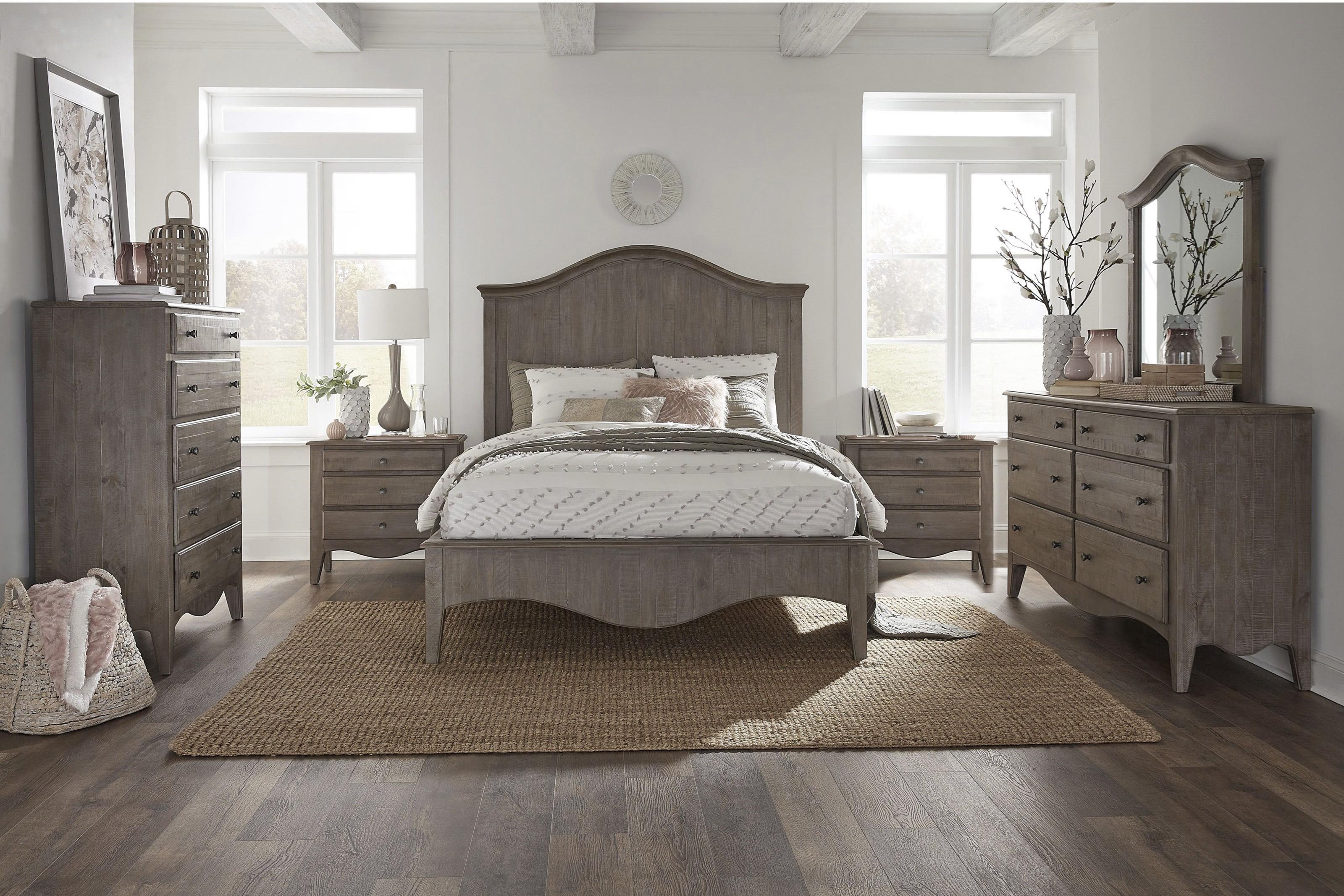 

    
Cottage Style Camel Platform Queen Bedroom Set 5Pcs ELLA by Modus Furniture
