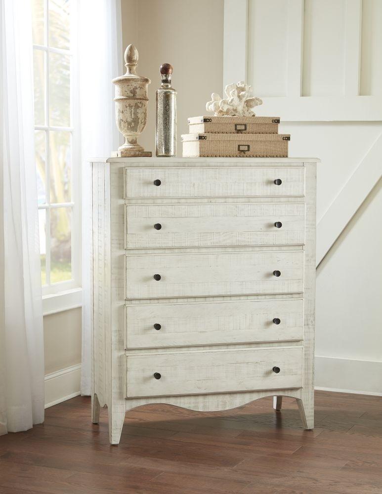 

    
Cottage Style Off-White Finish 5-Drawer Chest ELLA WHITE by Modus Furniture
