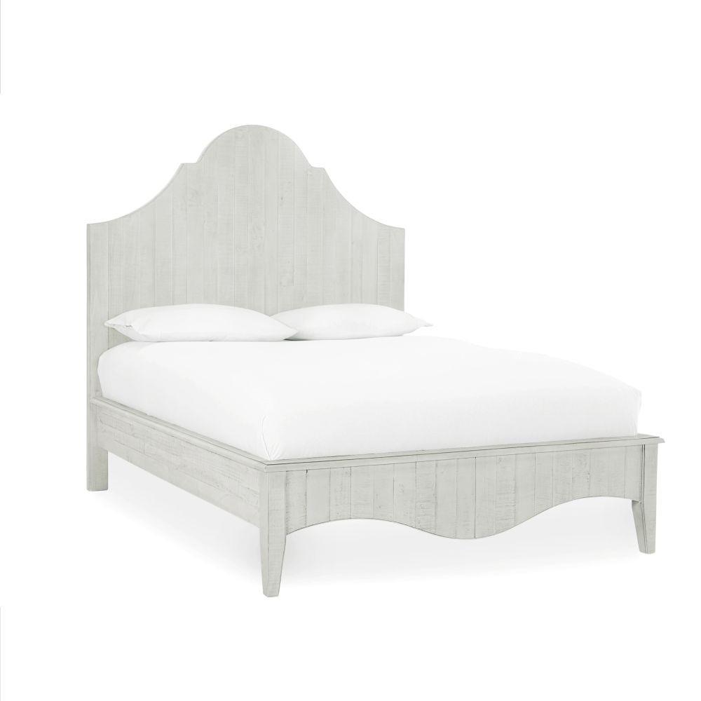 

    
Cottage Style Off-White Platform CAL King Scroll Bed ELLA by Modus Furniture
