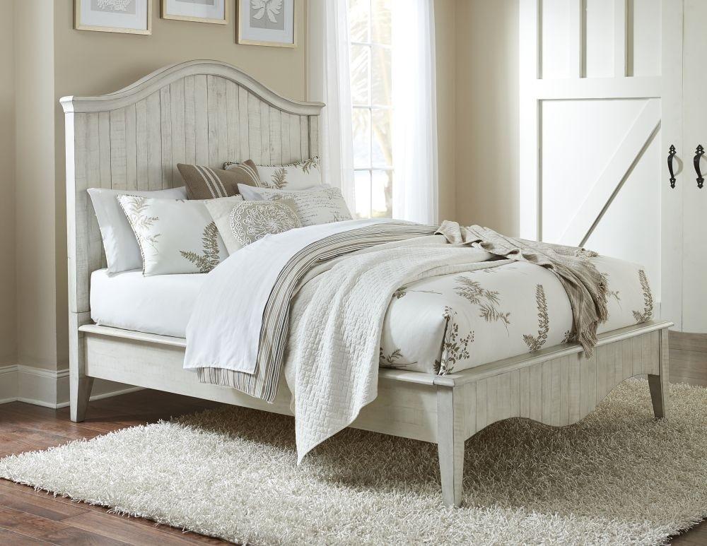 

    
Cottage Style Off-White Platform King Bedroom Set 4Pcs ELLA WHITE by Modus Furniture
