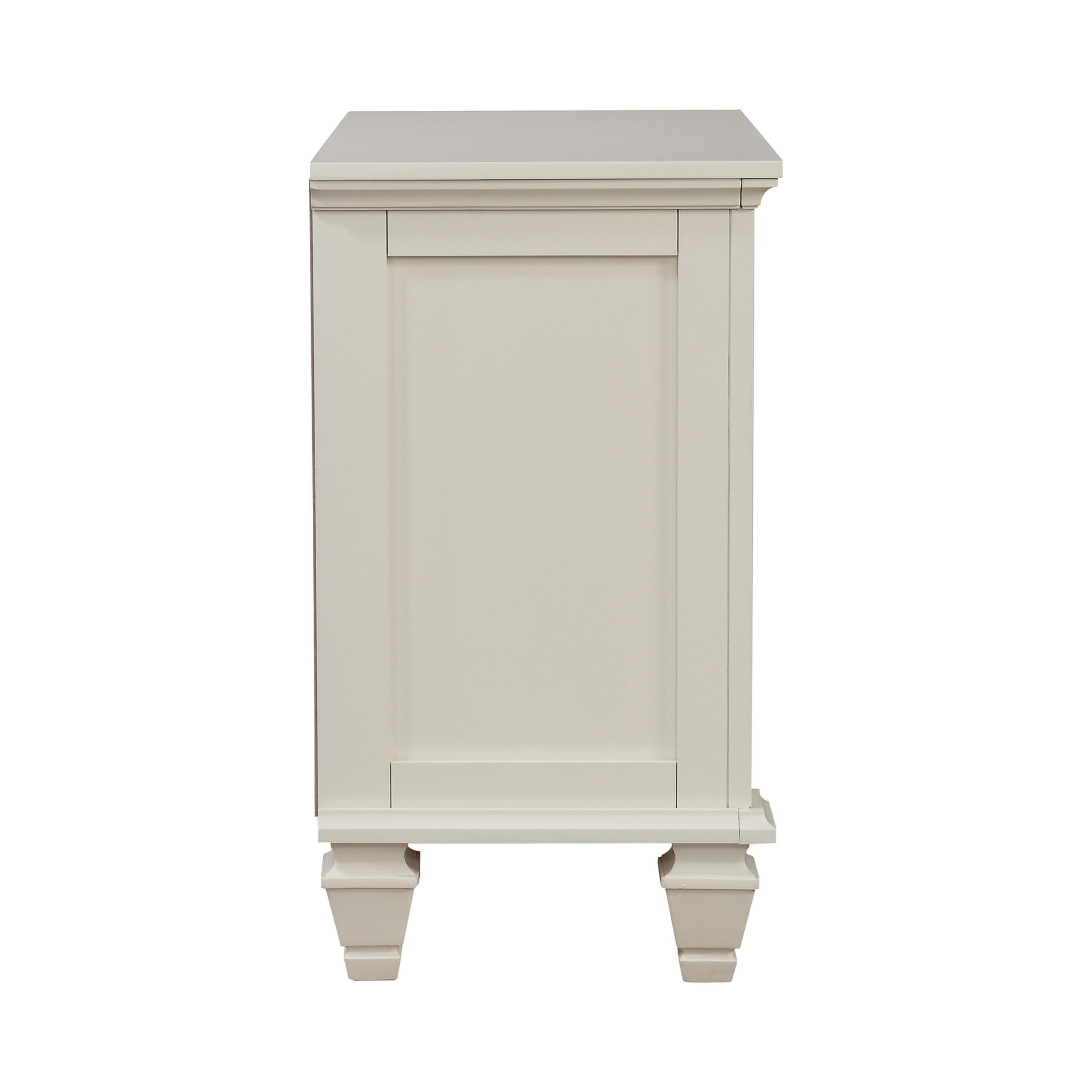 

    
Cottage White Solid Wood Nightstand Coaster 201302 Sandy Beach
