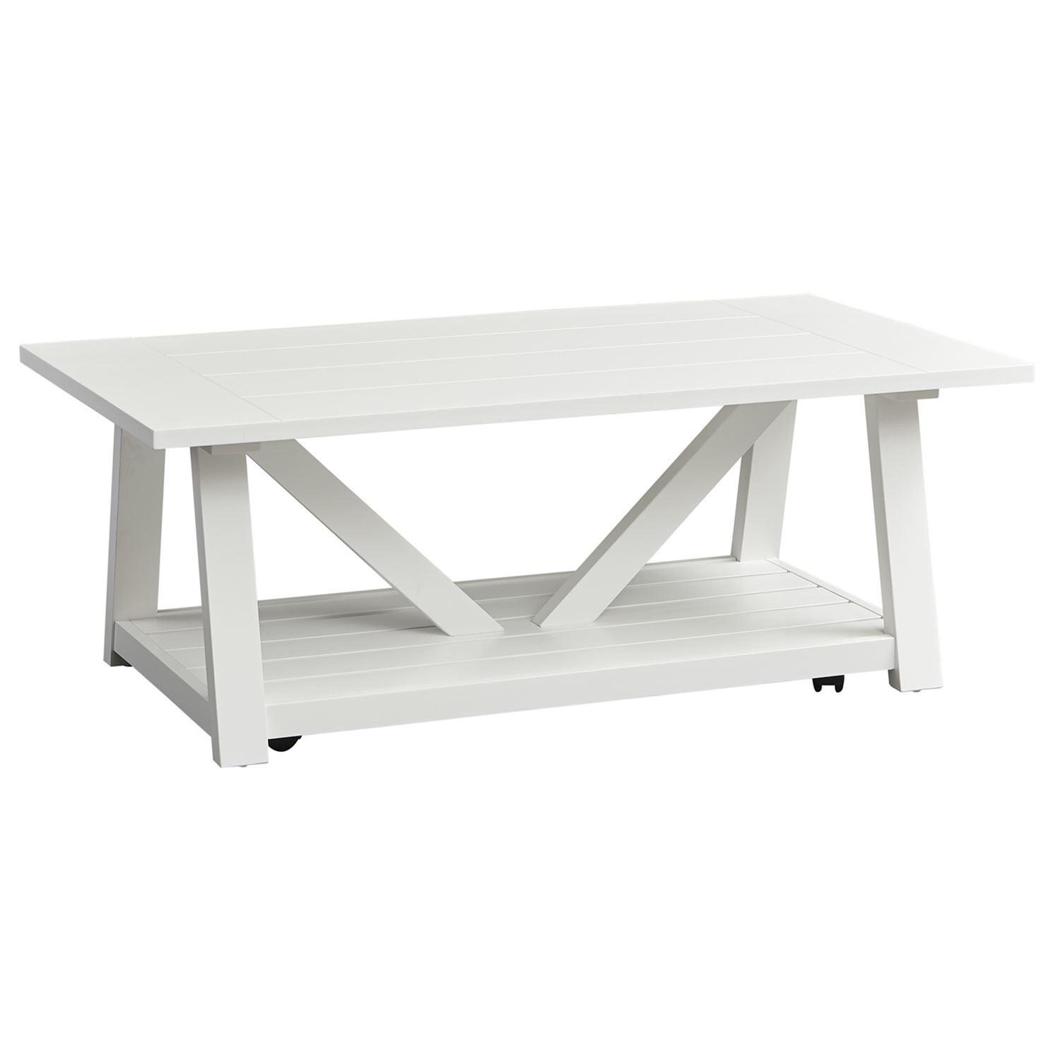 

    
Liberty Furniture Summer House  (607-OT) Coffee Table Coffee Table White 607-OT1010
