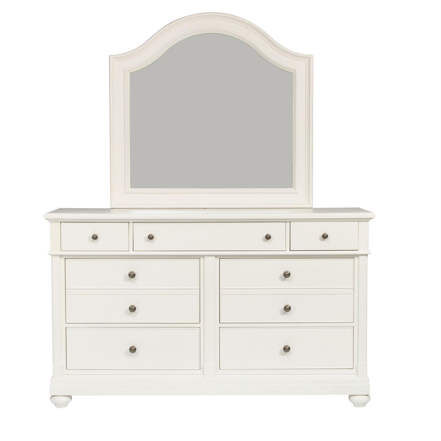 

    
Cottage White Wood Combo Dresser & Mirror Harbor View II 631-BR-DM Liberty Furniture
