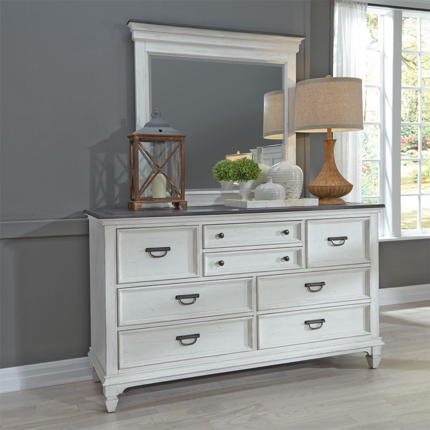 

    
White Finish w/ Charcoal Tops Combo Dresser 2 Pcs Allyson Park (417-BR) Liberty Furniture
