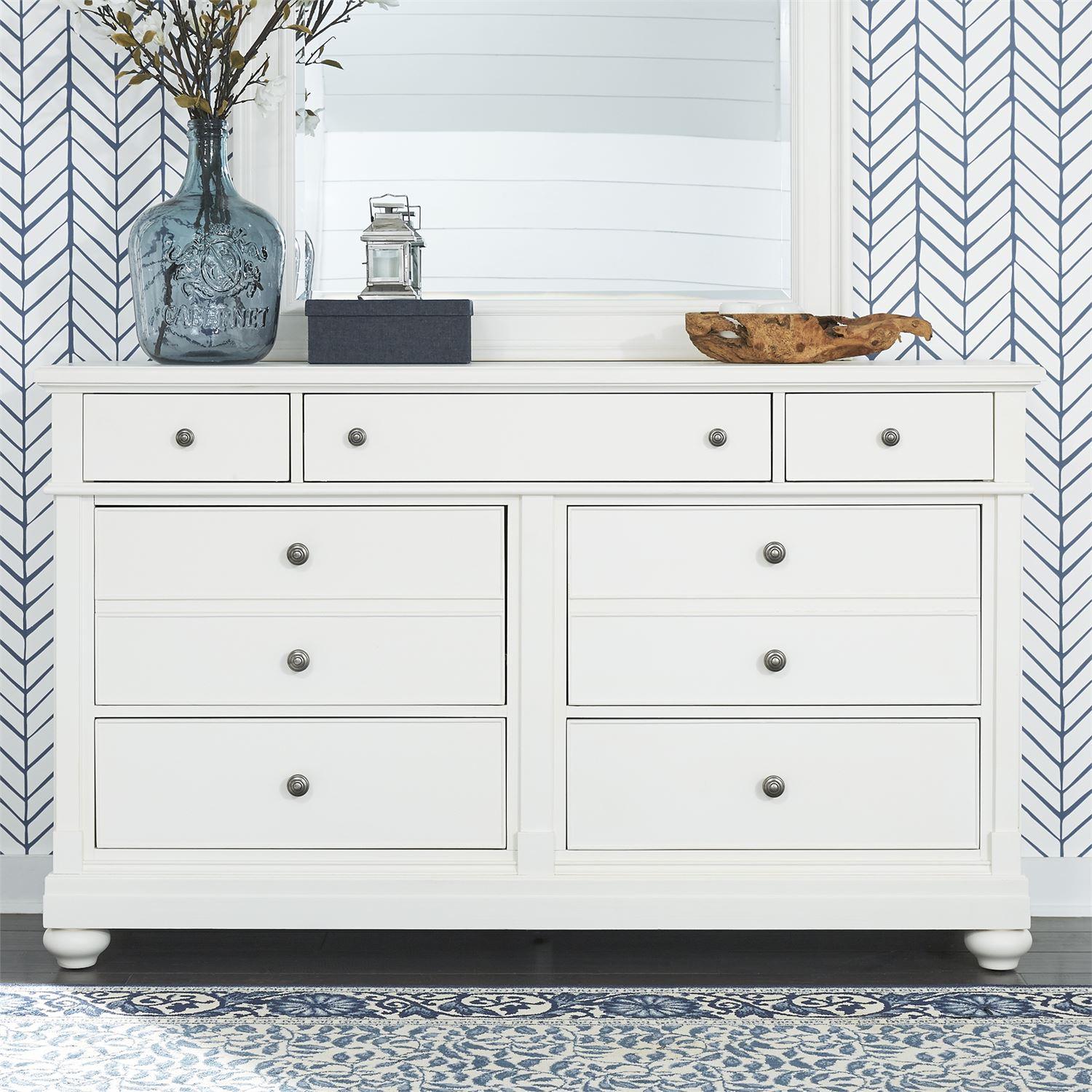 

    
Cottage White Wood Combo Dresser Harbor View II (631-BR) Liberty Furniture

