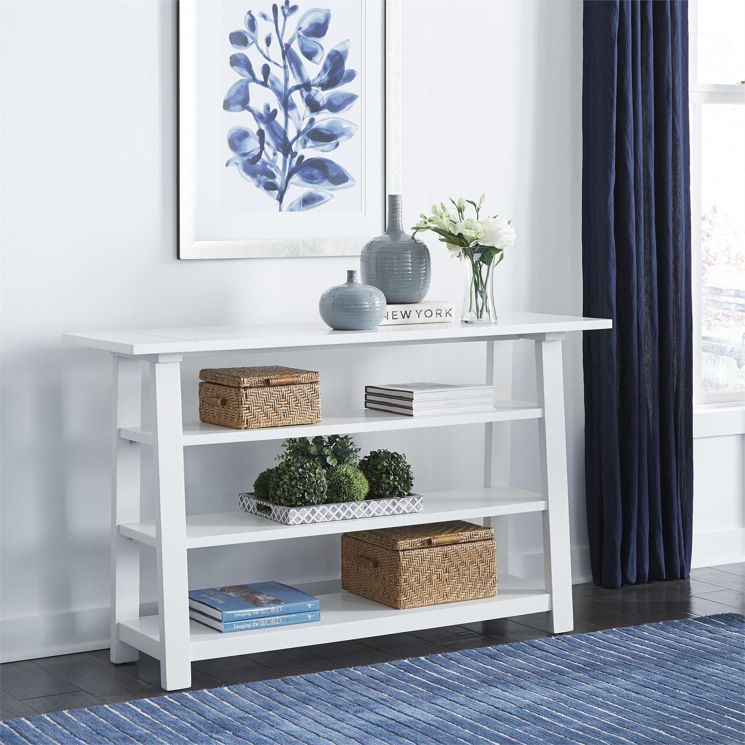 

    
Cottage White Wood Console Table Summer House (607-OT) Liberty Furniture
