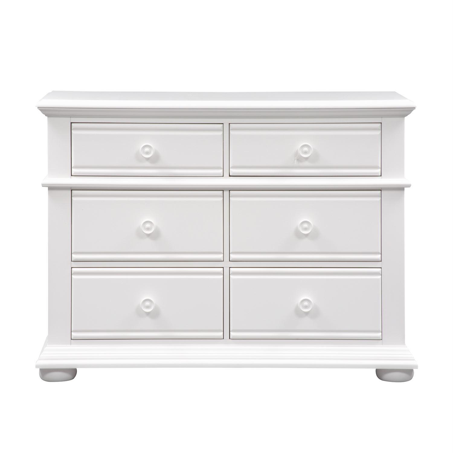 

    
Cottage White Wood Double Dresser Summer House (607-YBR) Liberty Furniture

