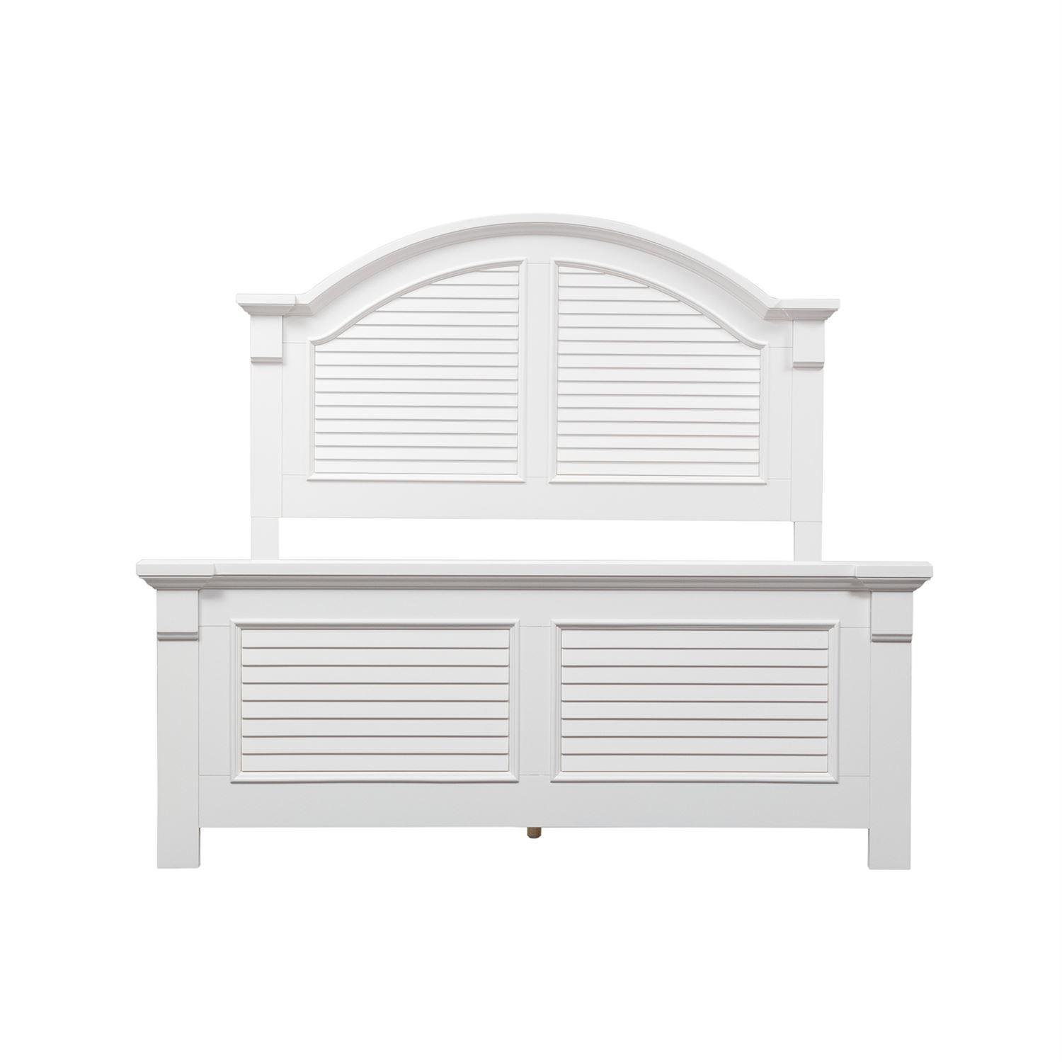 

    
Cottage White Wood King Panel Bed Summer House I (607-BR) Liberty Furniture

