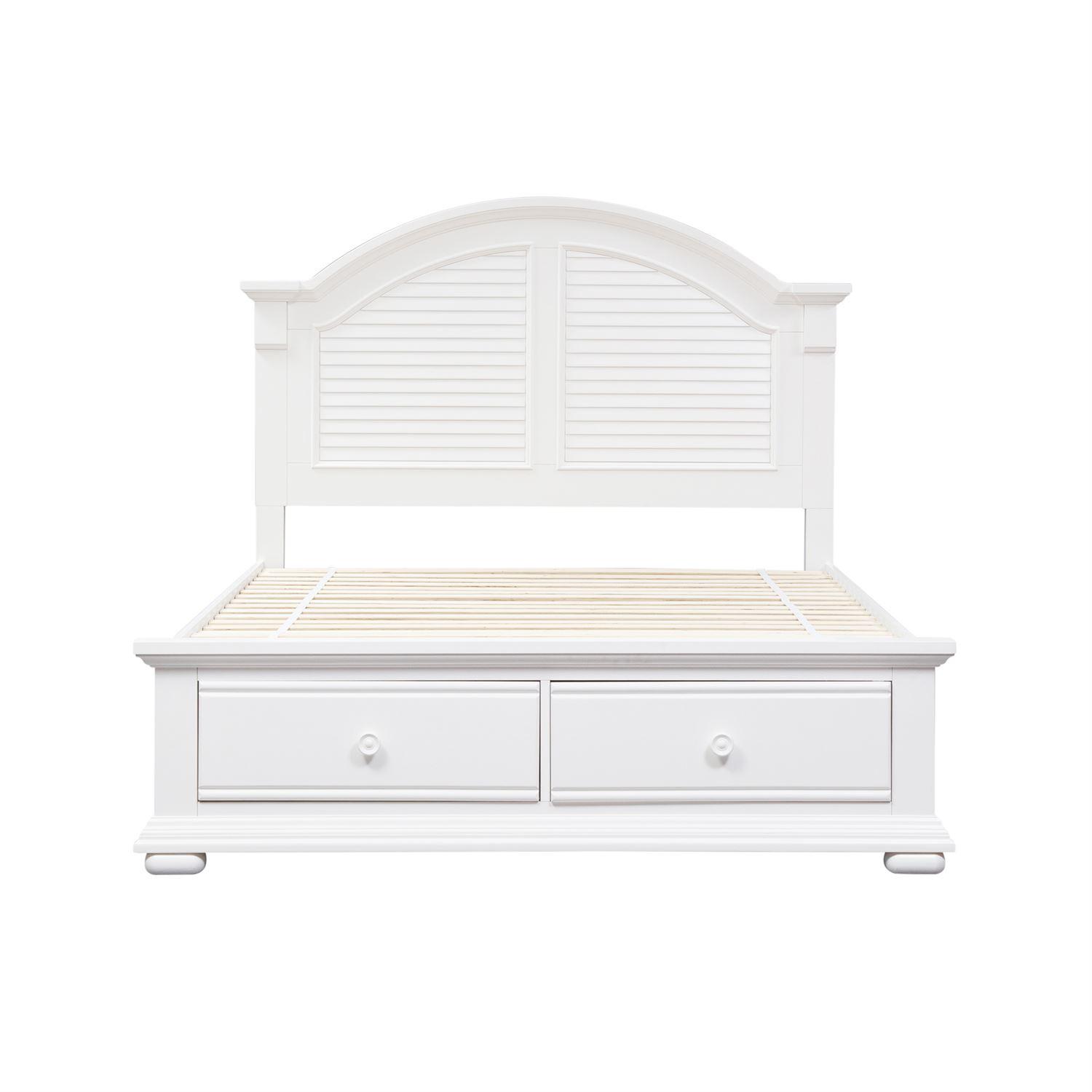 

    
Cottage White Wood King Storage Bed Summer House I (607-BR) Liberty Furniture
