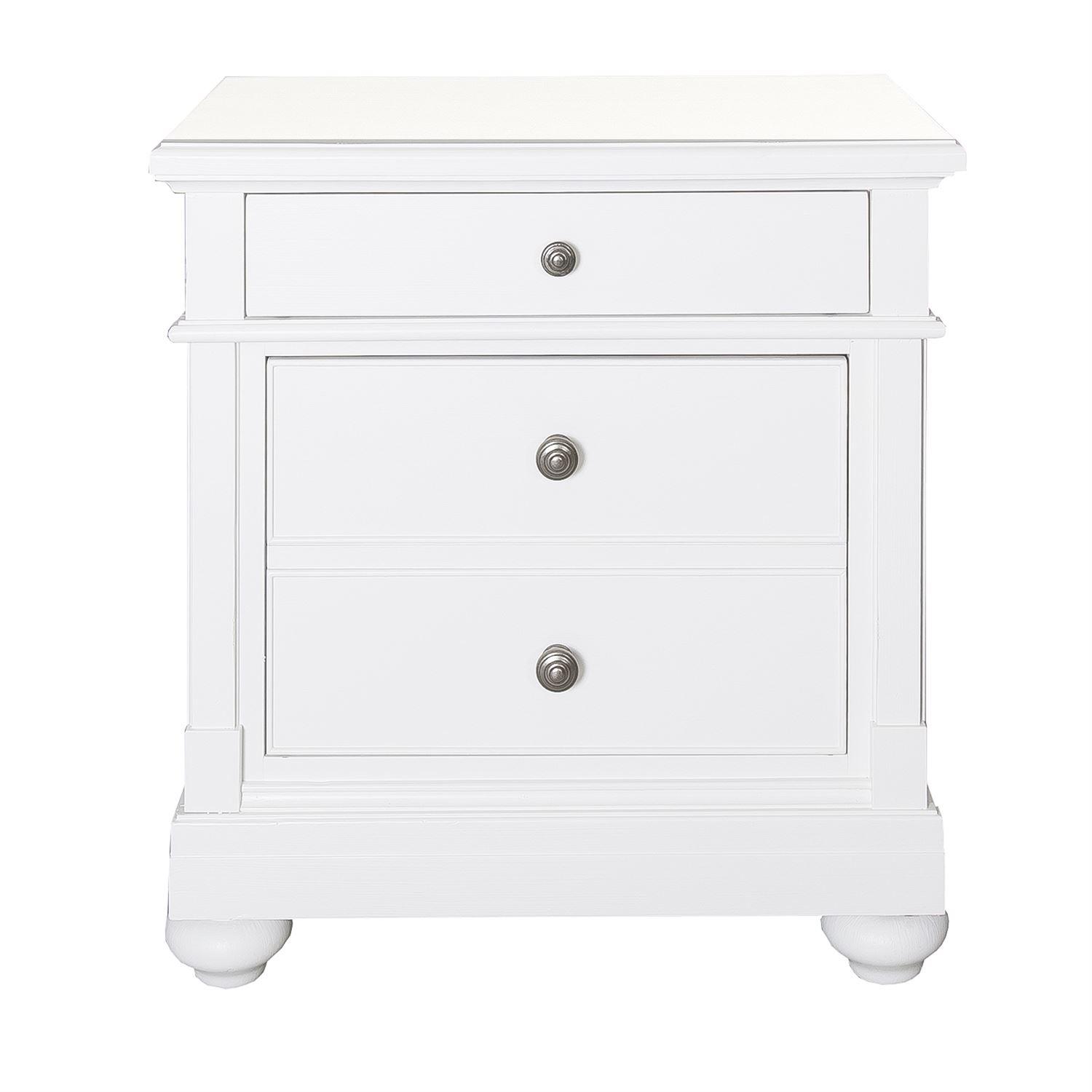 

    
Cottage White Wood Nightstand Harbor View II 631-BR61 Liberty Furniture
