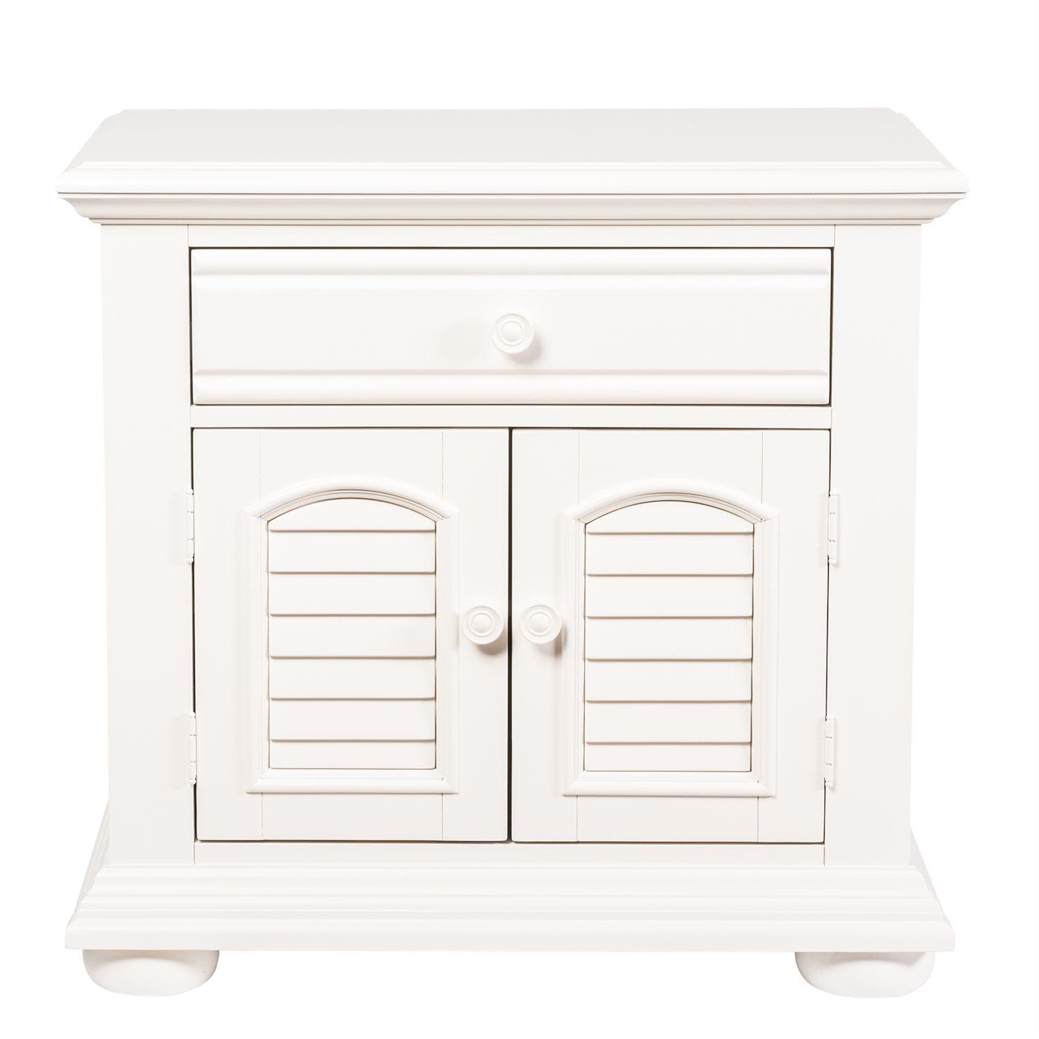 

    
Cottage White Wood Nightstand Summer House I (607-BR) Liberty Furniture
