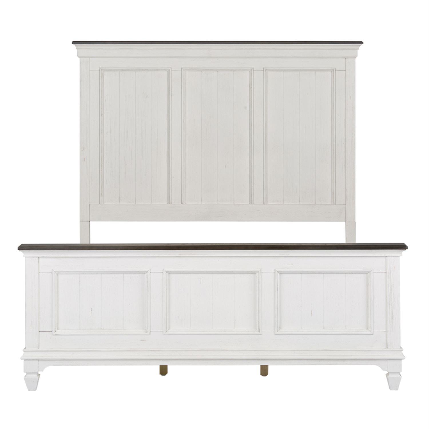 

    
Cottage White Wood Queen Panel Bed Allyson Park (417-BR) Liberty Furniture
