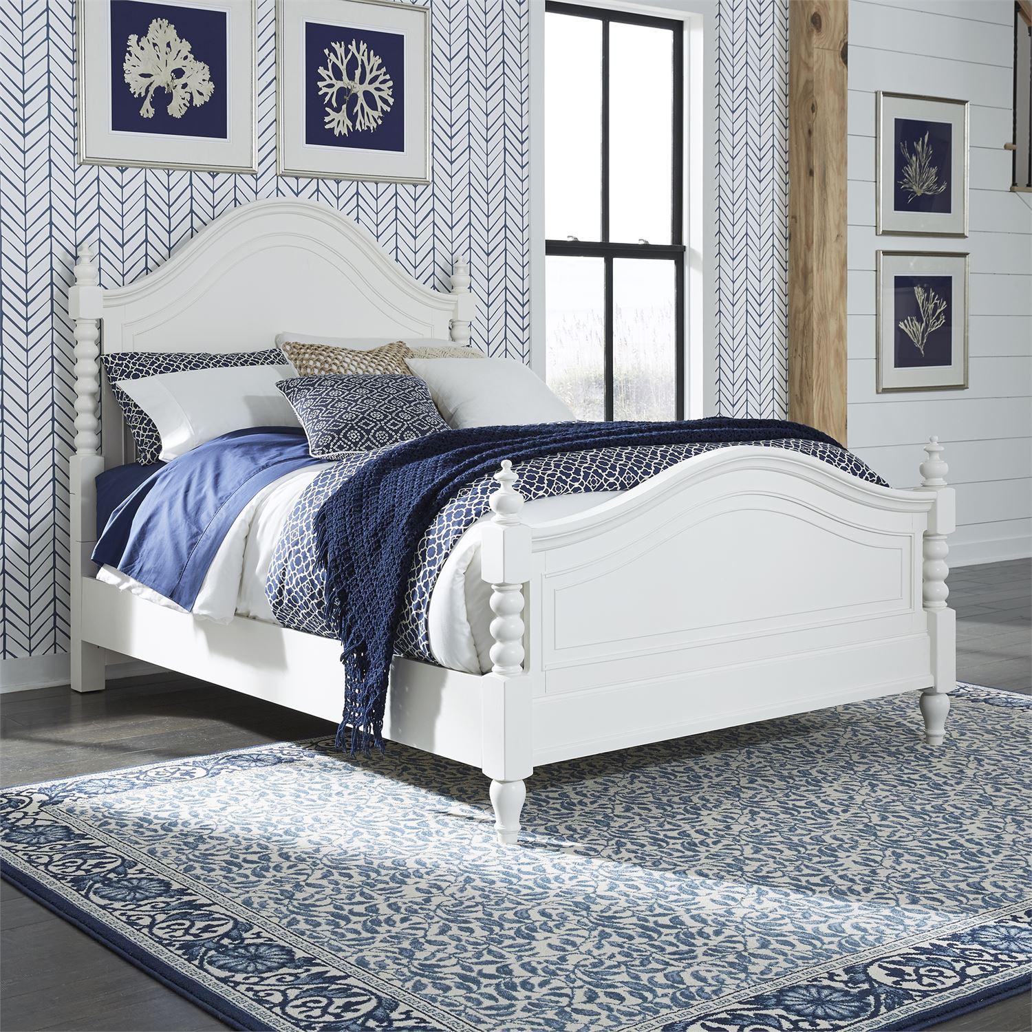 

    
Cottage White Wood Queen Poster Bed Harbor View II (631-BR) Liberty Furniture
