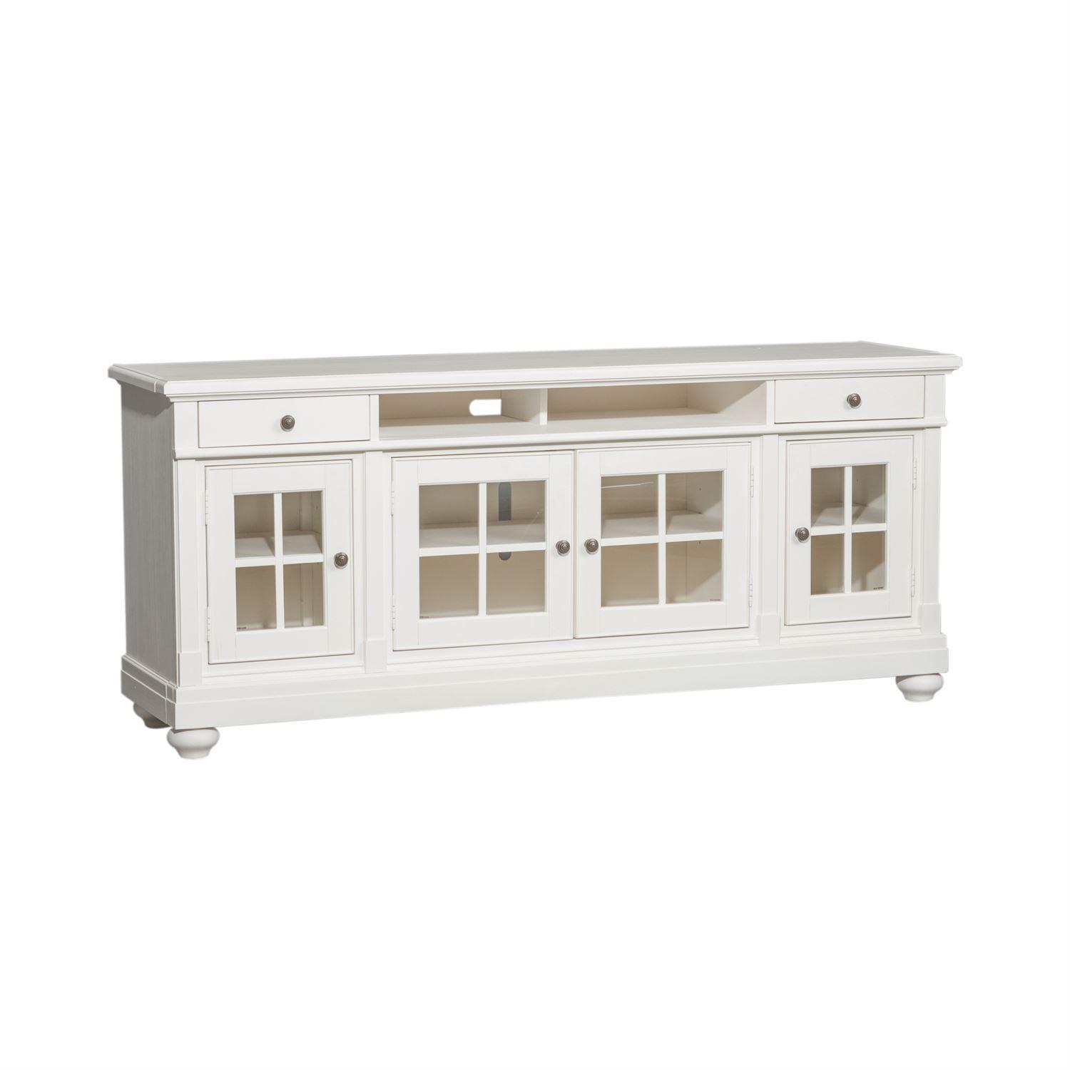 

    
Liberty Furniture Harbor View  (631-ENTW) TV Stand TV Stand White 631-TV62
