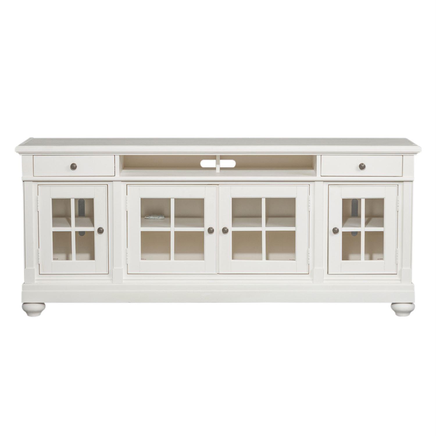 

    
Cottage White Wood TV Stand Harbor View  631-TV74 Liberty Furniture
