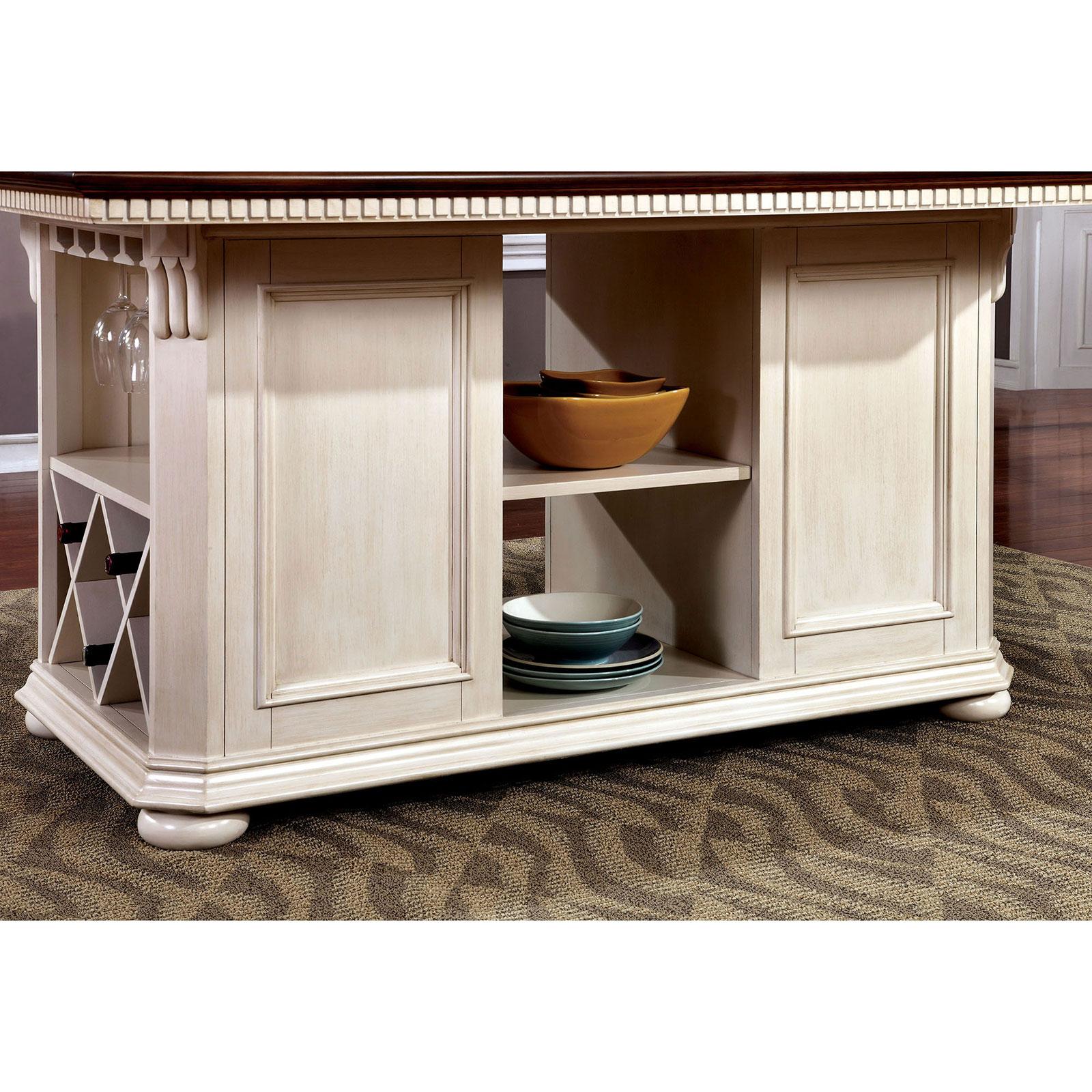 

                    
Furniture of America SABRINA CM3199WC-PT Counter Height Table White  Purchase 

