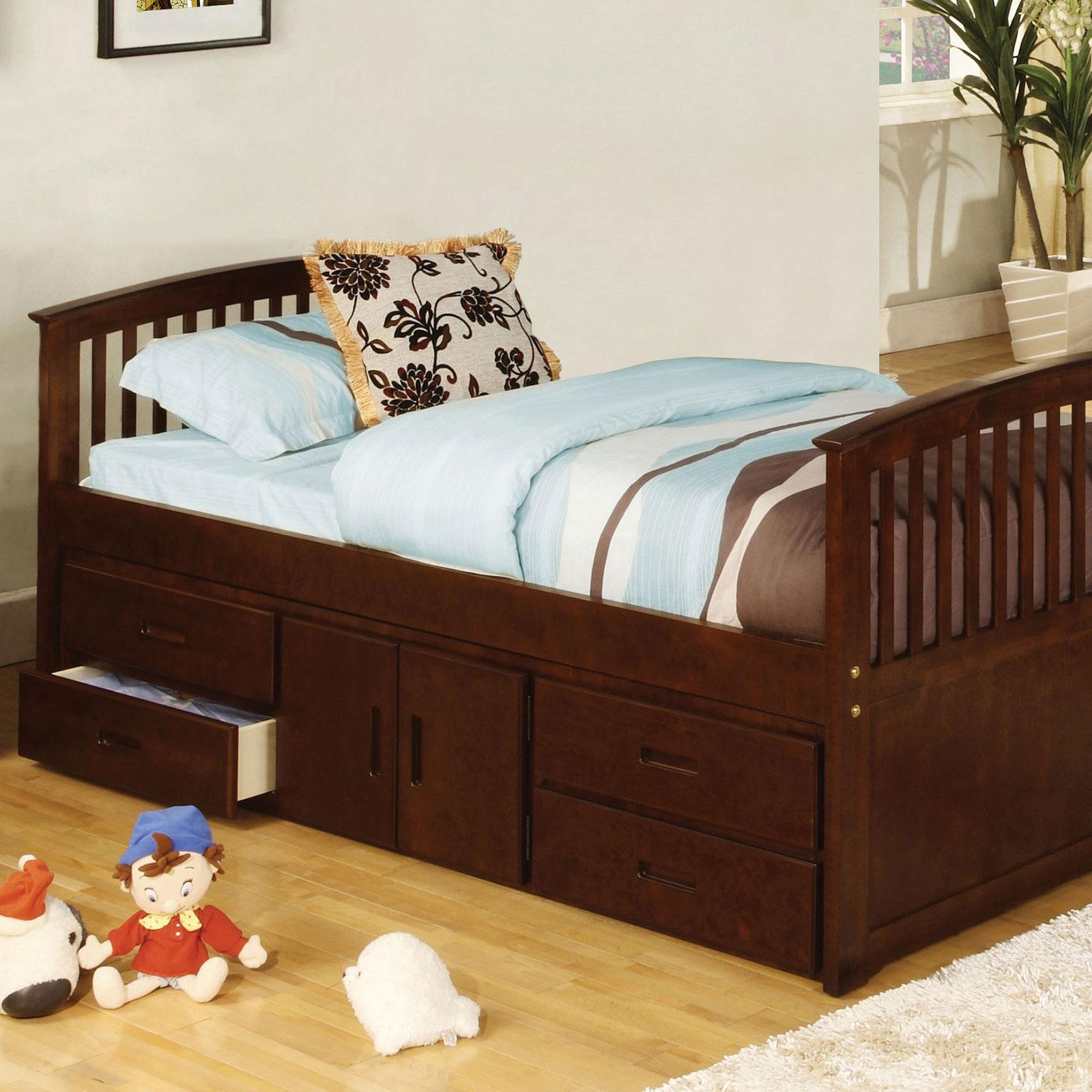 Cottage Captain Bed CABALLERO CM7032 CM7032-524-BED in Brown 