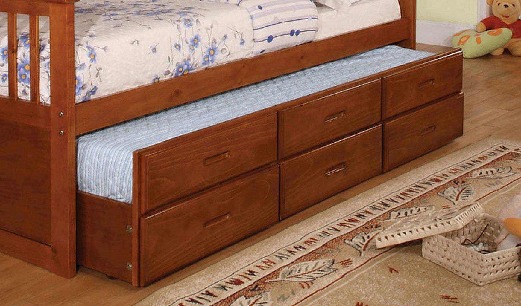 

    
Furniture of America UNIVERSITY CM-BK458Q-OAK Bunk Bed Light Brown/Brown CM-BK458Q-OAK-BED
