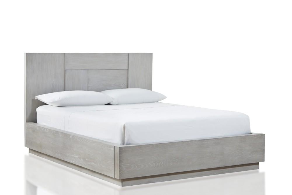 

    
Cotton Grey Finish Matte Topcoat Full Panel Bed DESTINATION by Modus Furniture

