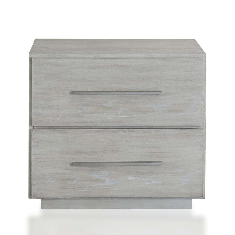 

                    
Buy Cotton Grey Finish King Panel Bedroom Set 4Pcs DESTINATION by Modus Furniture
