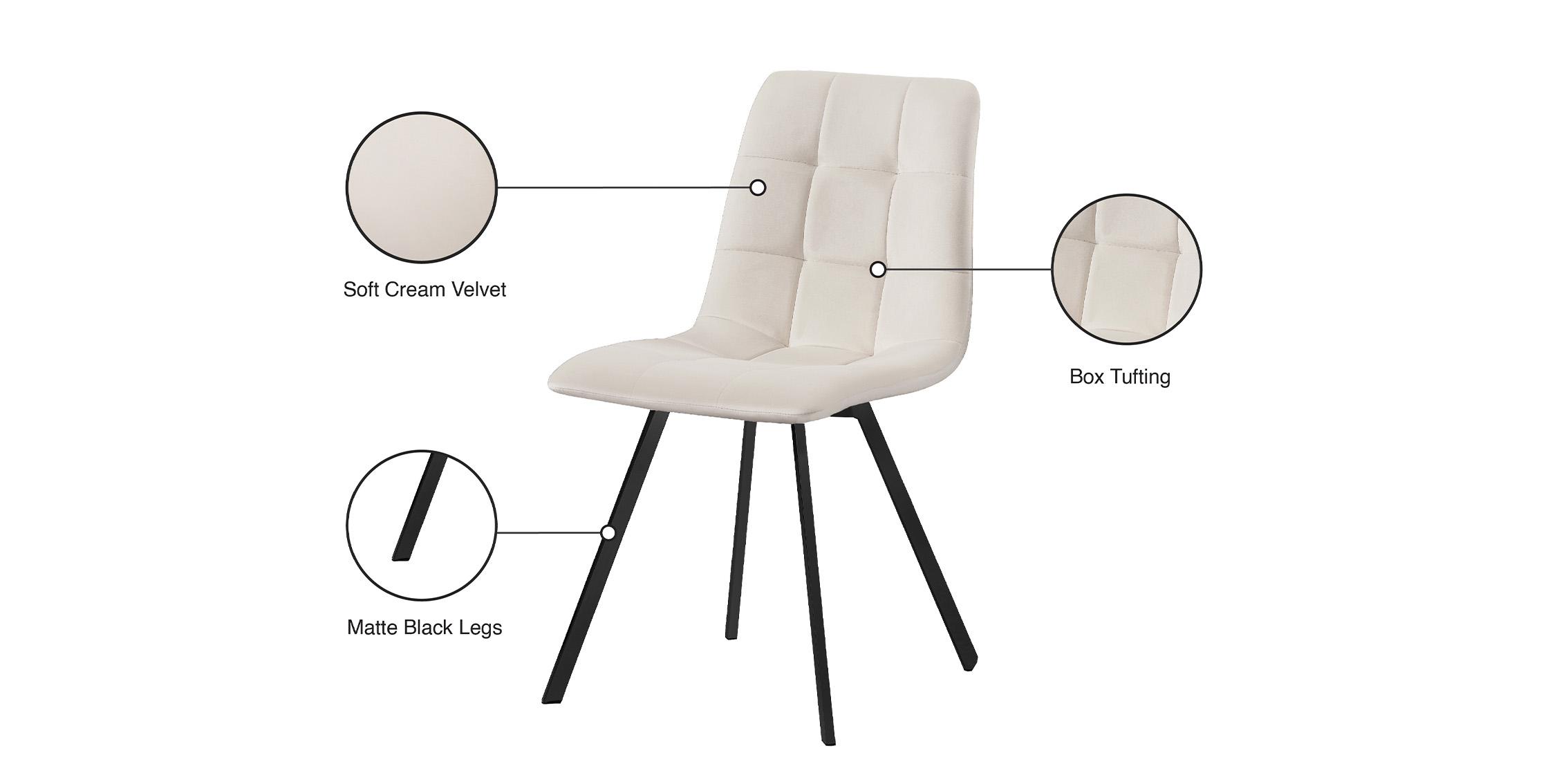 

    
Meridian Furniture ANNIE 981Cream-C Dining Chair Set Cream/Black 981Cream-C-Set-4
