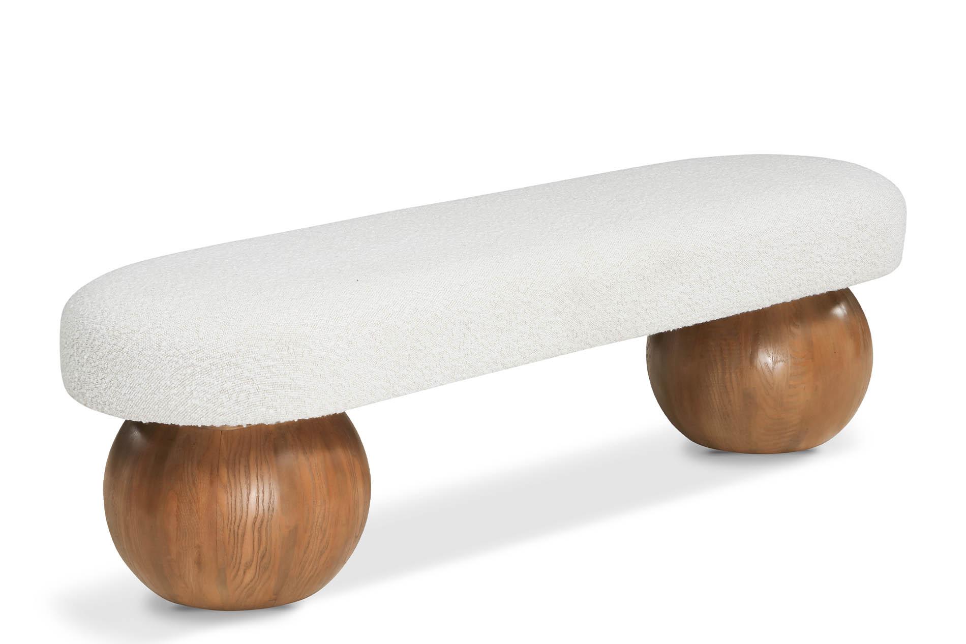 

    
Cream Boucle Bench BOWIE 22044Cream Meridian Contemporary Modern
