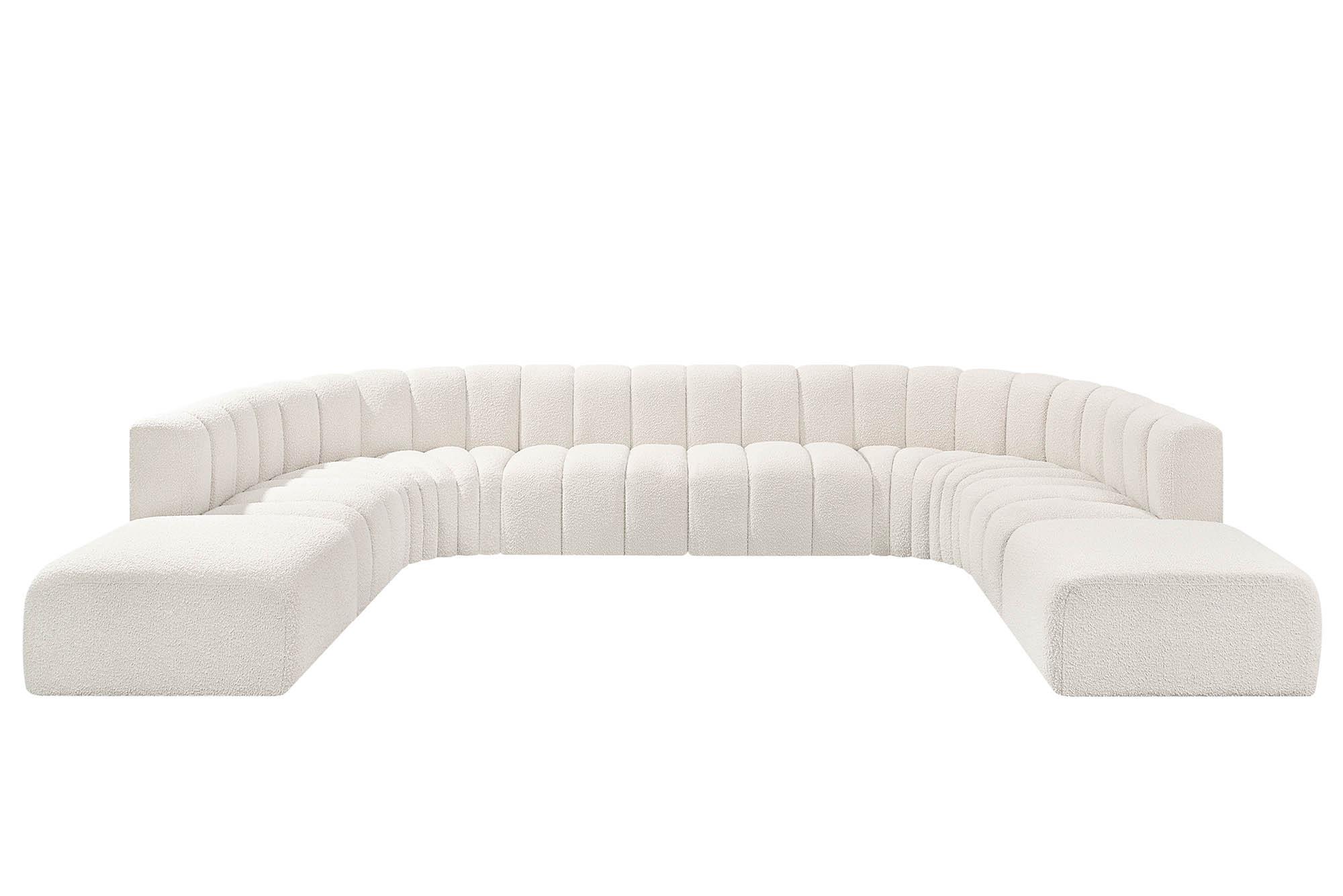 

        
Meridian Furniture ARC 102Cream-S10A Modular Sectional Sofa Cream Boucle 094308297149
