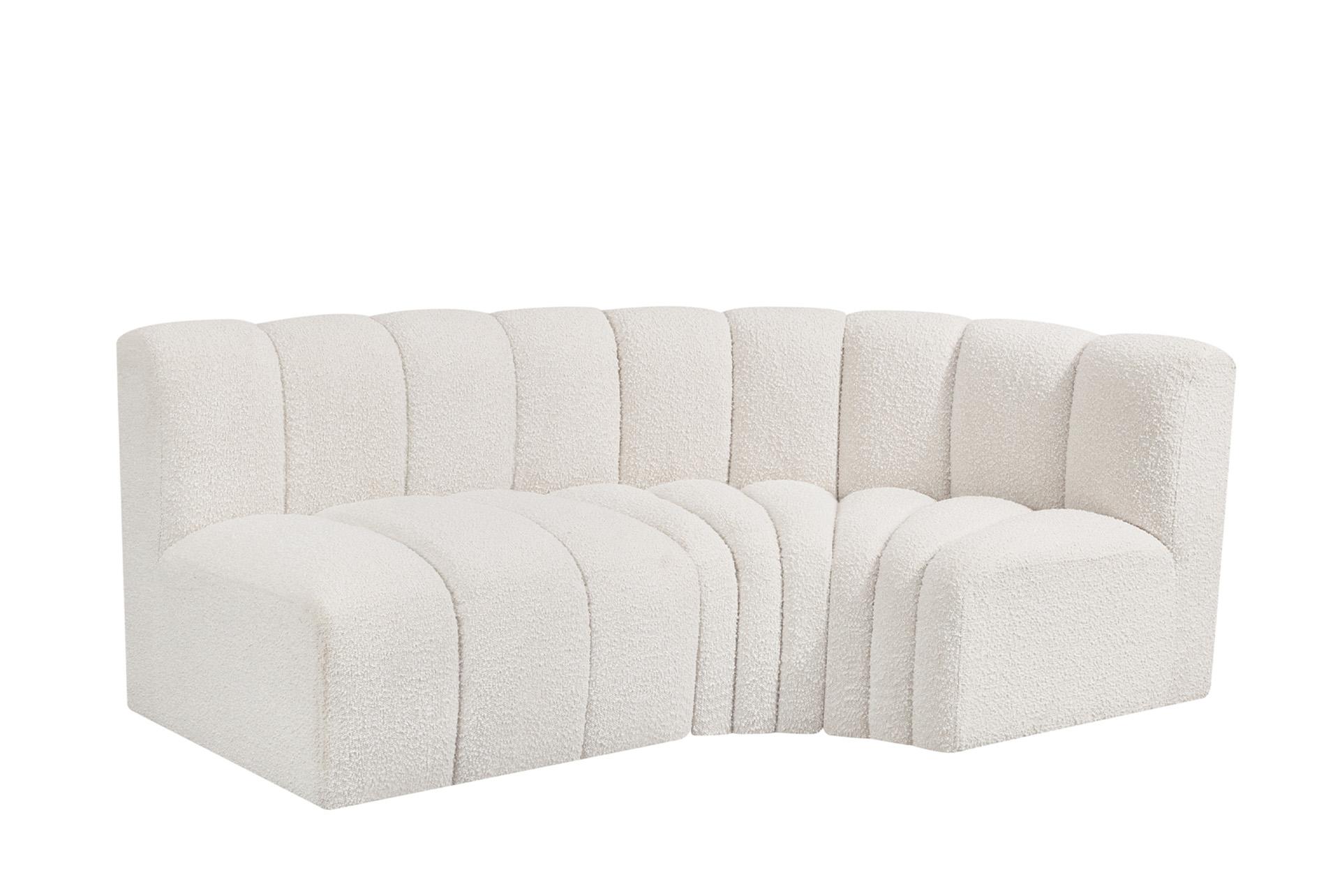 Contemporary, Modern Modular Sectional Sofa ARC 102Cream-S3A 102Cream-S3A in Cream 