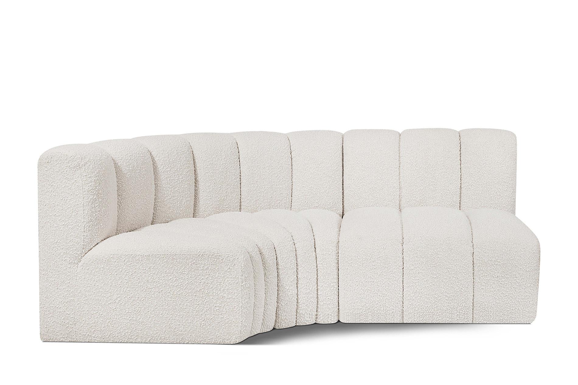 

        
Meridian Furniture ARC 102Cream-S3A Modular Sectional Sofa Cream Boucle 094308296876
