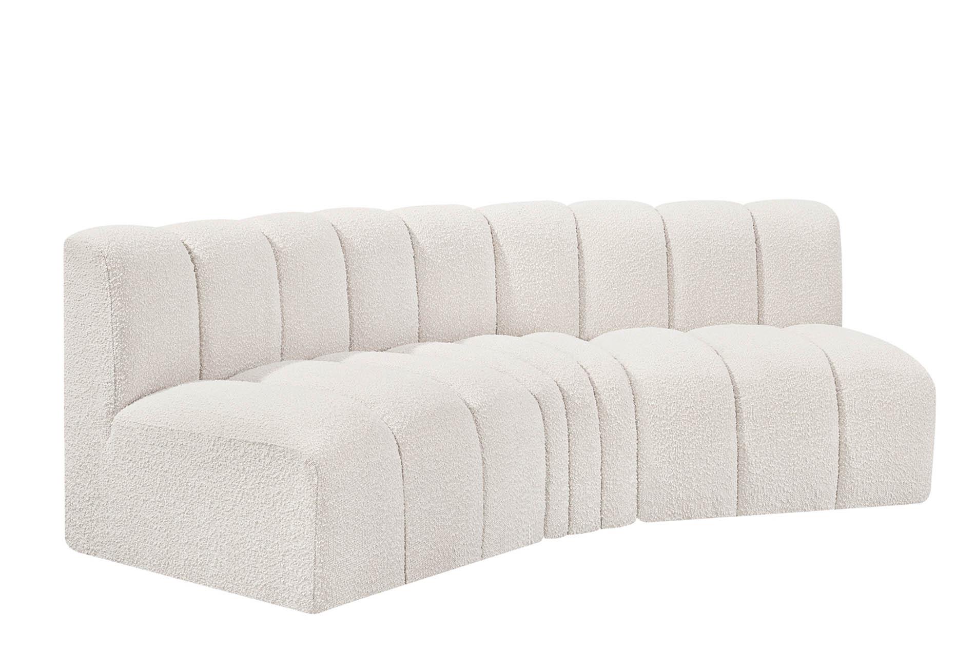 Contemporary, Modern Modular Sectional Sofa ARC 102Grey-S3B 102Cream-S3B in Cream 