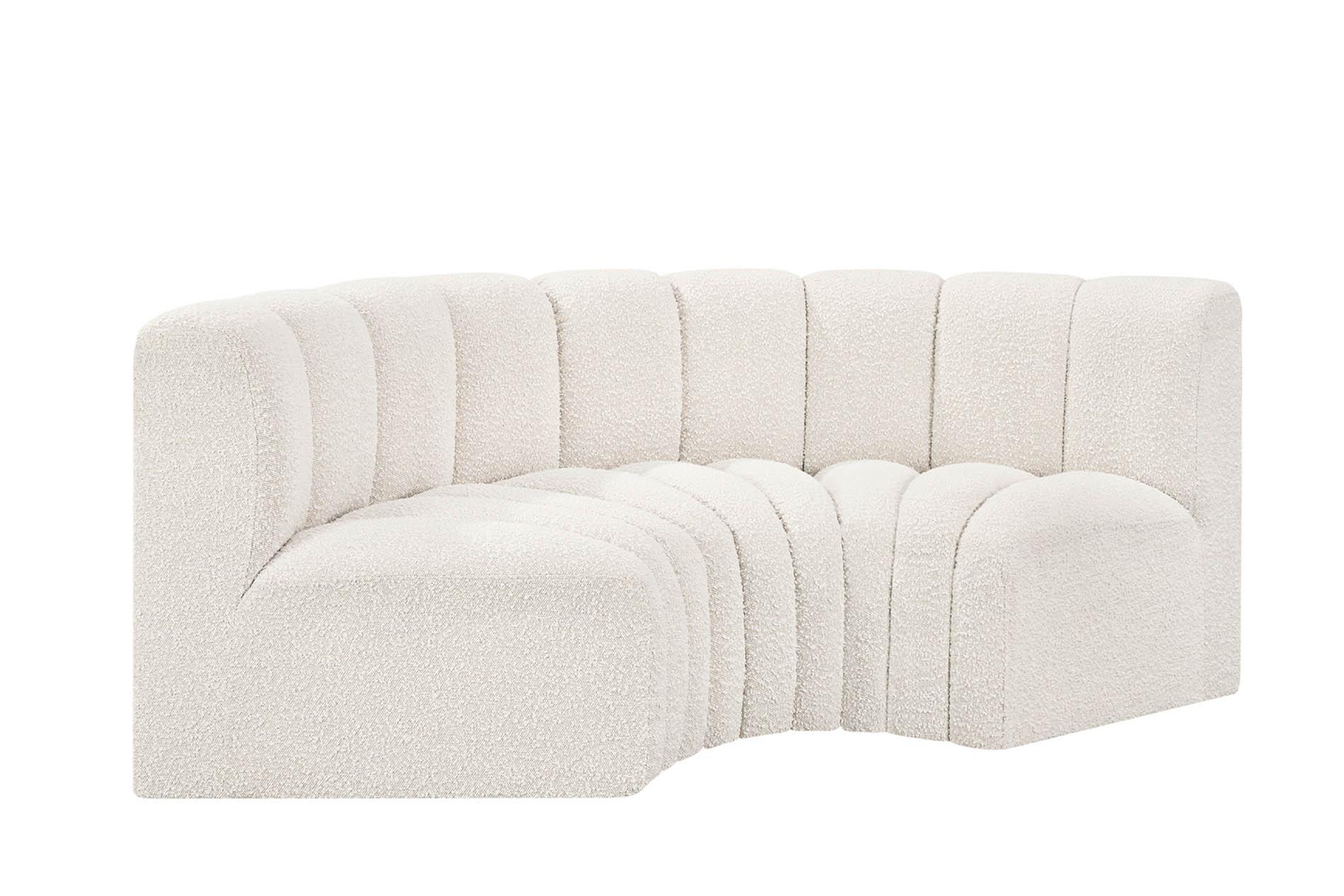 

        
Meridian Furniture ARC 102Cream-S3C Modular Sectional Sofa Cream Boucle 094308296890
