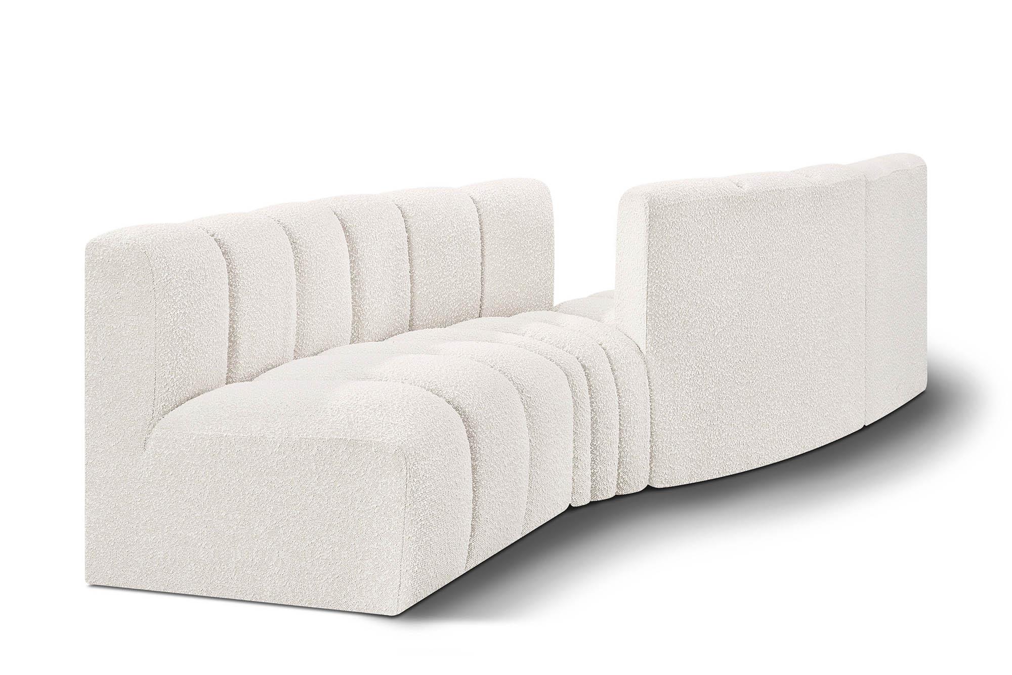 Contemporary, Modern Modular Sectional Sofa ARC 102Cream-S4A 102Cream-S4A in Cream 