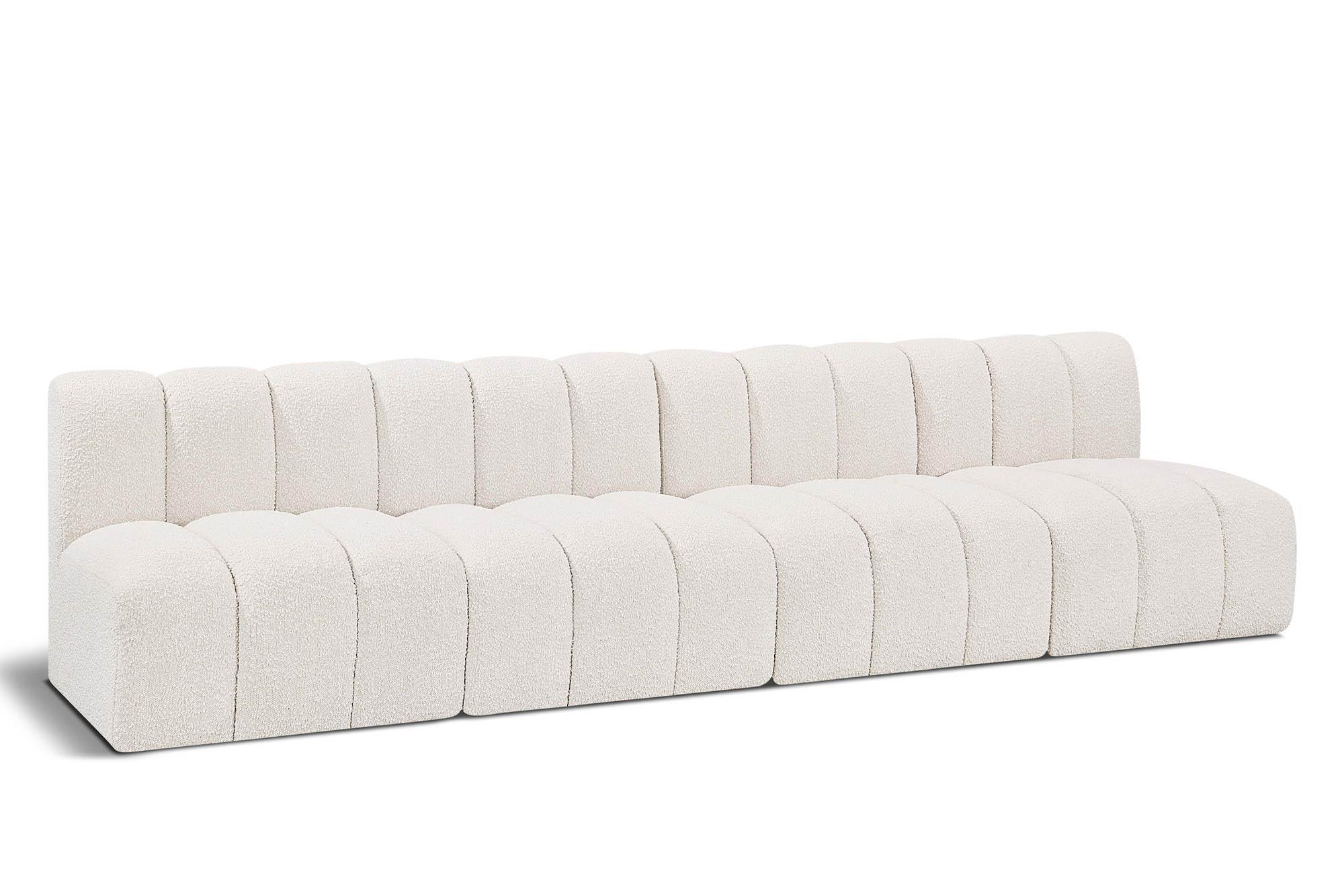 Contemporary, Modern Modular Sectional Sofa ARC 102Cream-S4E 102Cream-S4E in Cream 