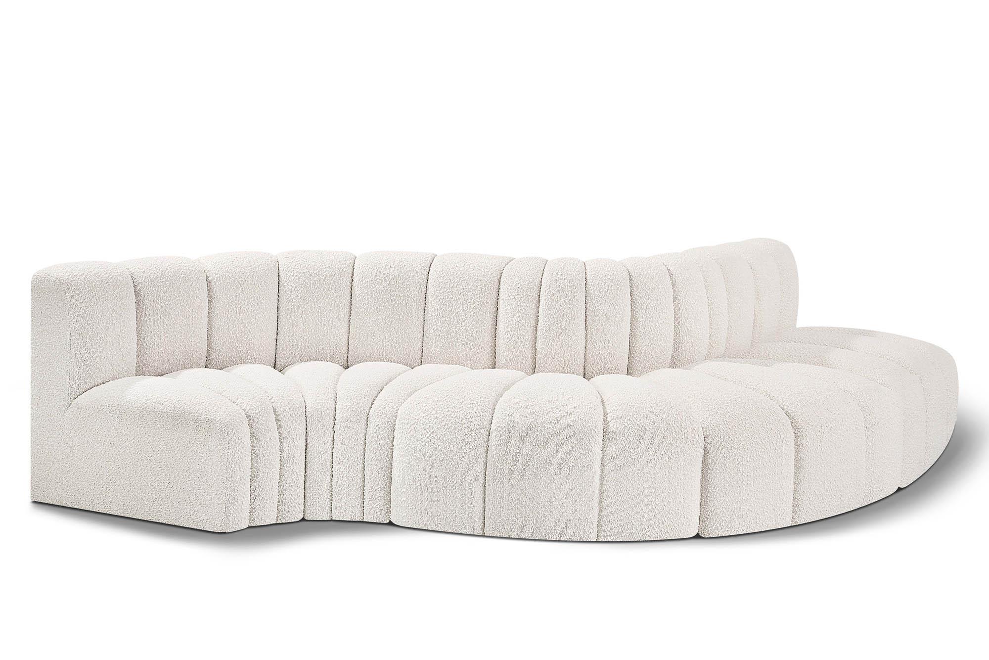 Contemporary, Modern Modular Sectional Sofa ARC 102Cream-S5B 102Cream-S5B in Cream 