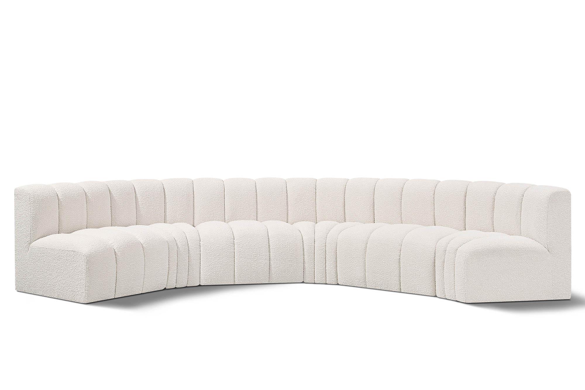 Contemporary, Modern Modular Sectional Sofa ARC 102Cream-S6B 102Cream-S6B in Cream 