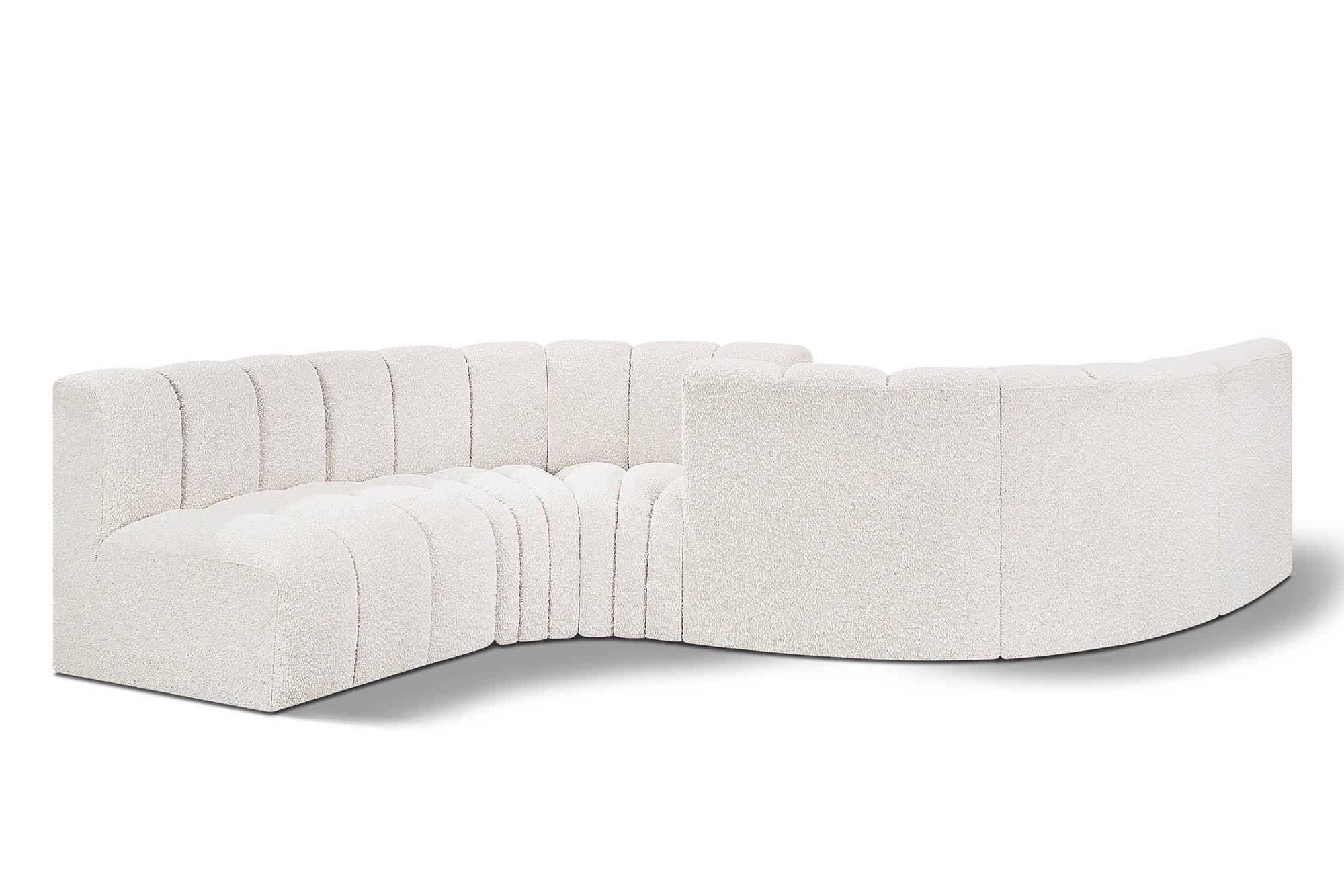 Contemporary, Modern Modular Sectional Sofa ARC 102Cream-S6D 102Cream-S6D in Cream 
