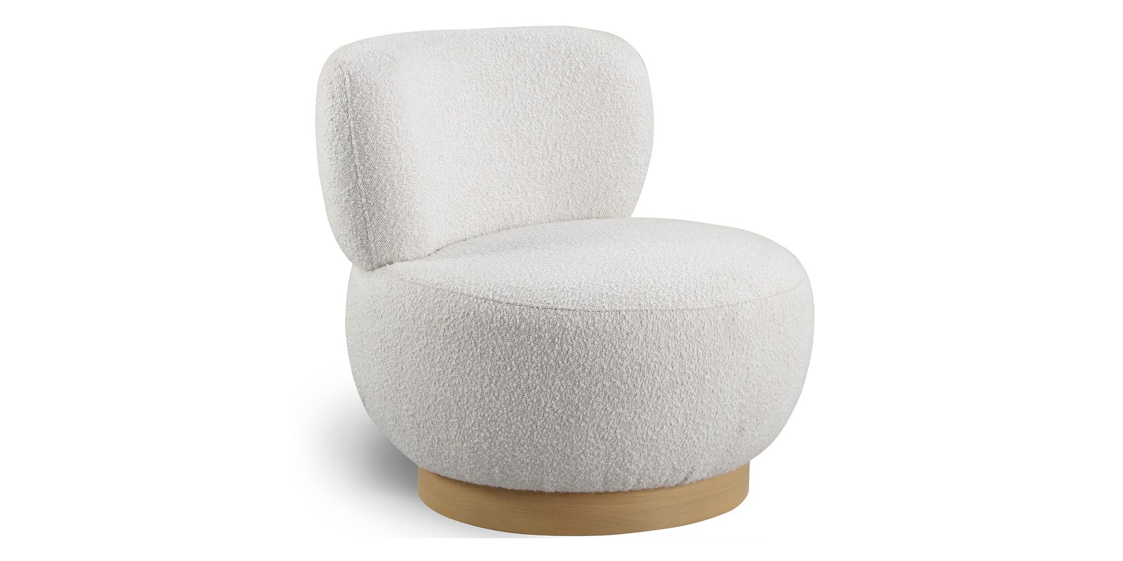 Contemporary, Modern Accent Chair CALAIS 556Cream 556Cream in Cream 