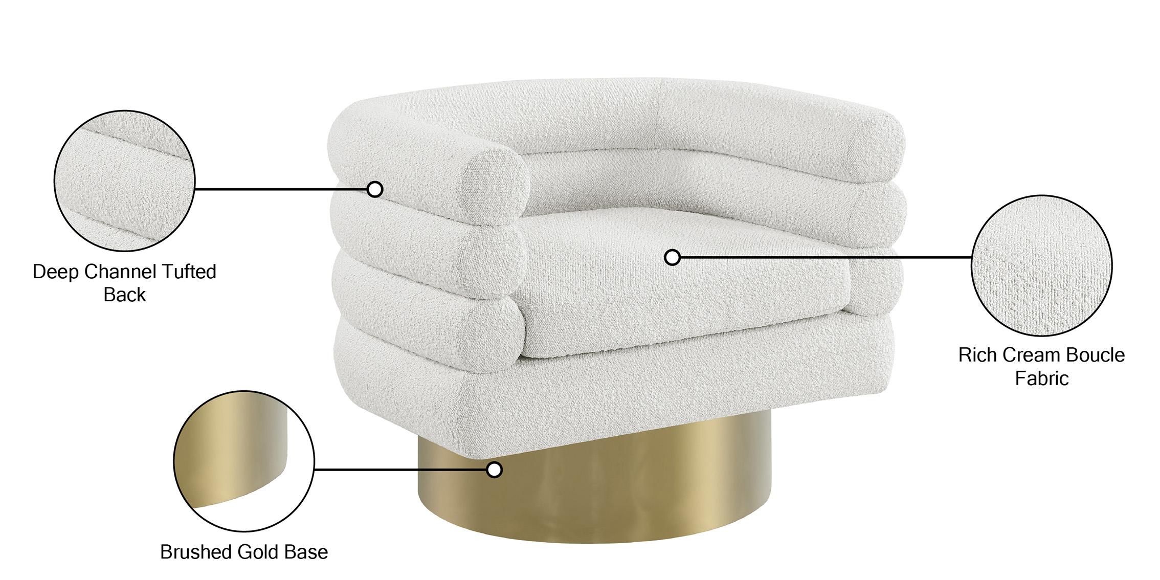 

    
 Order  Cream Boucle Fabric Accent Chair Set 2Pcs TESSA 544Cream Meridian Modern
